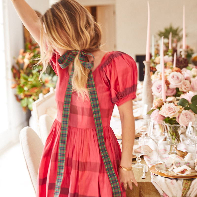 love shack fancy christmas dress Love Shack Fancy- Woodlow Dress- Red