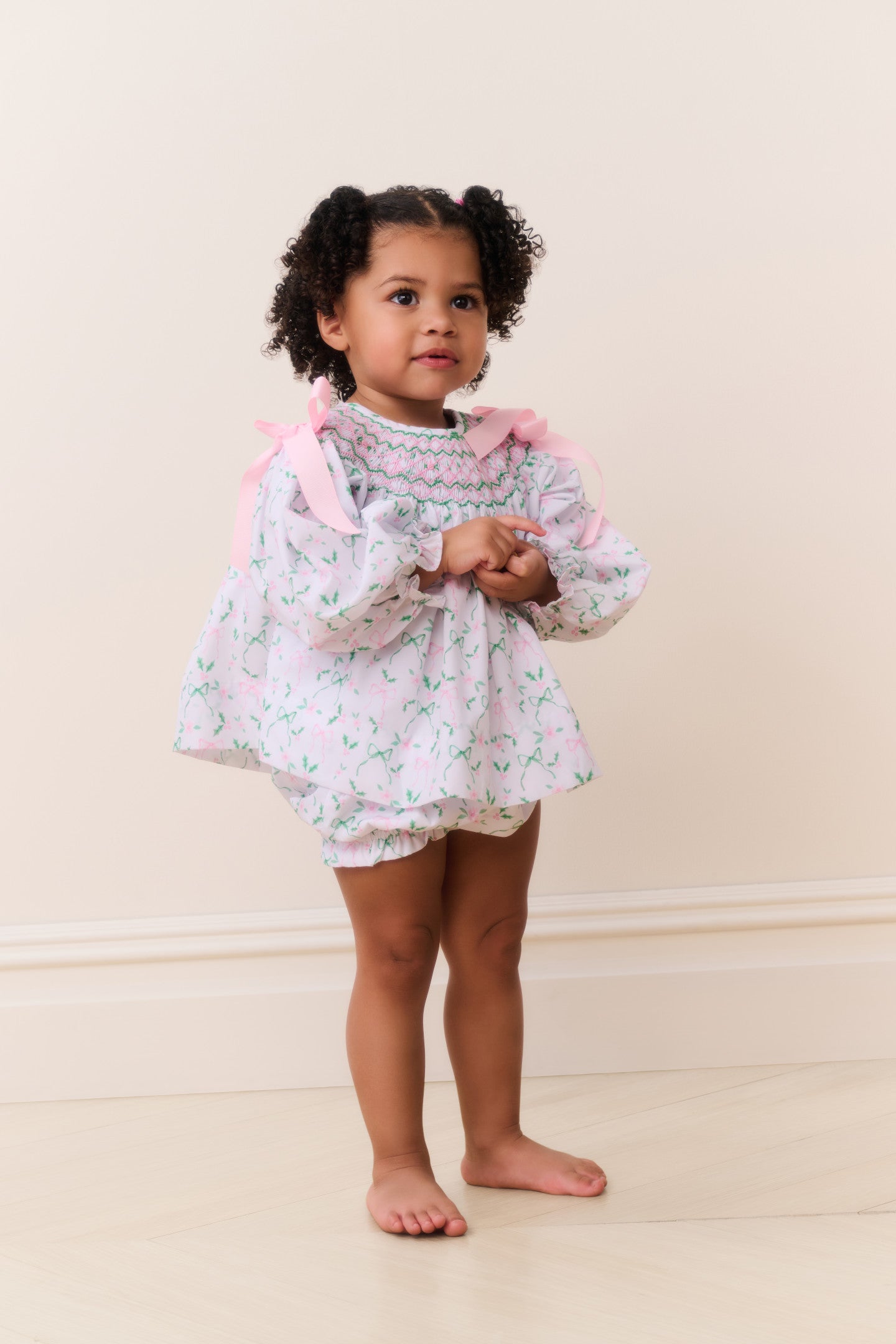 smocked holiday dresses Girls Smocked Holiday Dress in Elizabeth French Floral