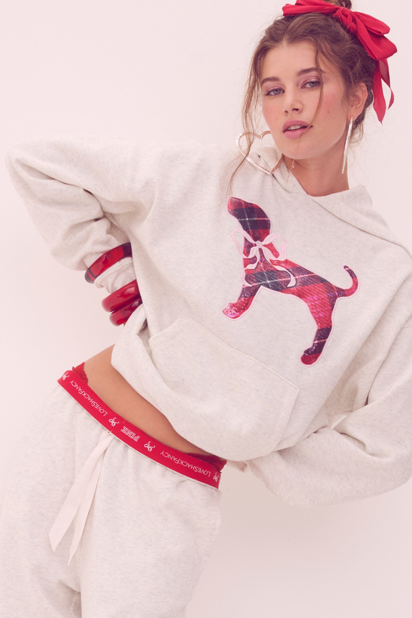 PINK x LoveShackFancy Ivy Fleece Hoodie