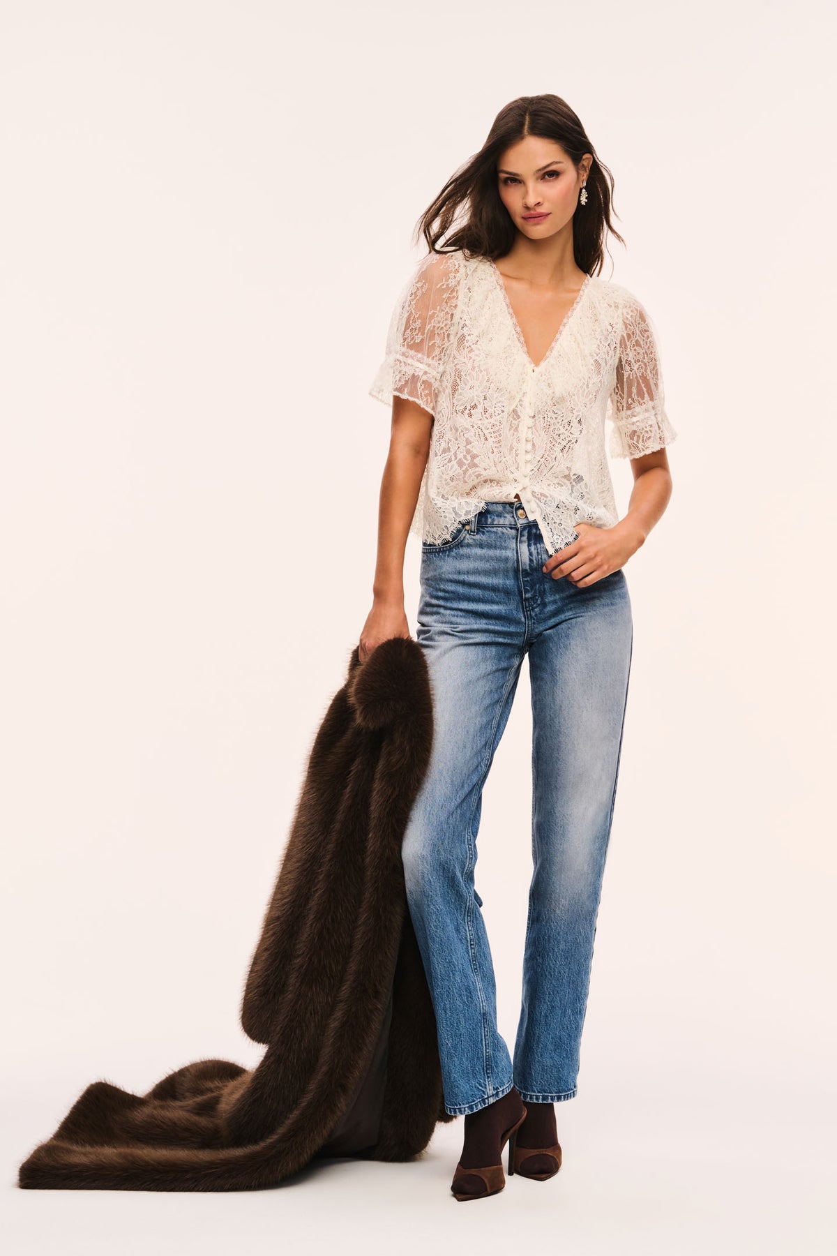 Kaylin Sheer Lace Top