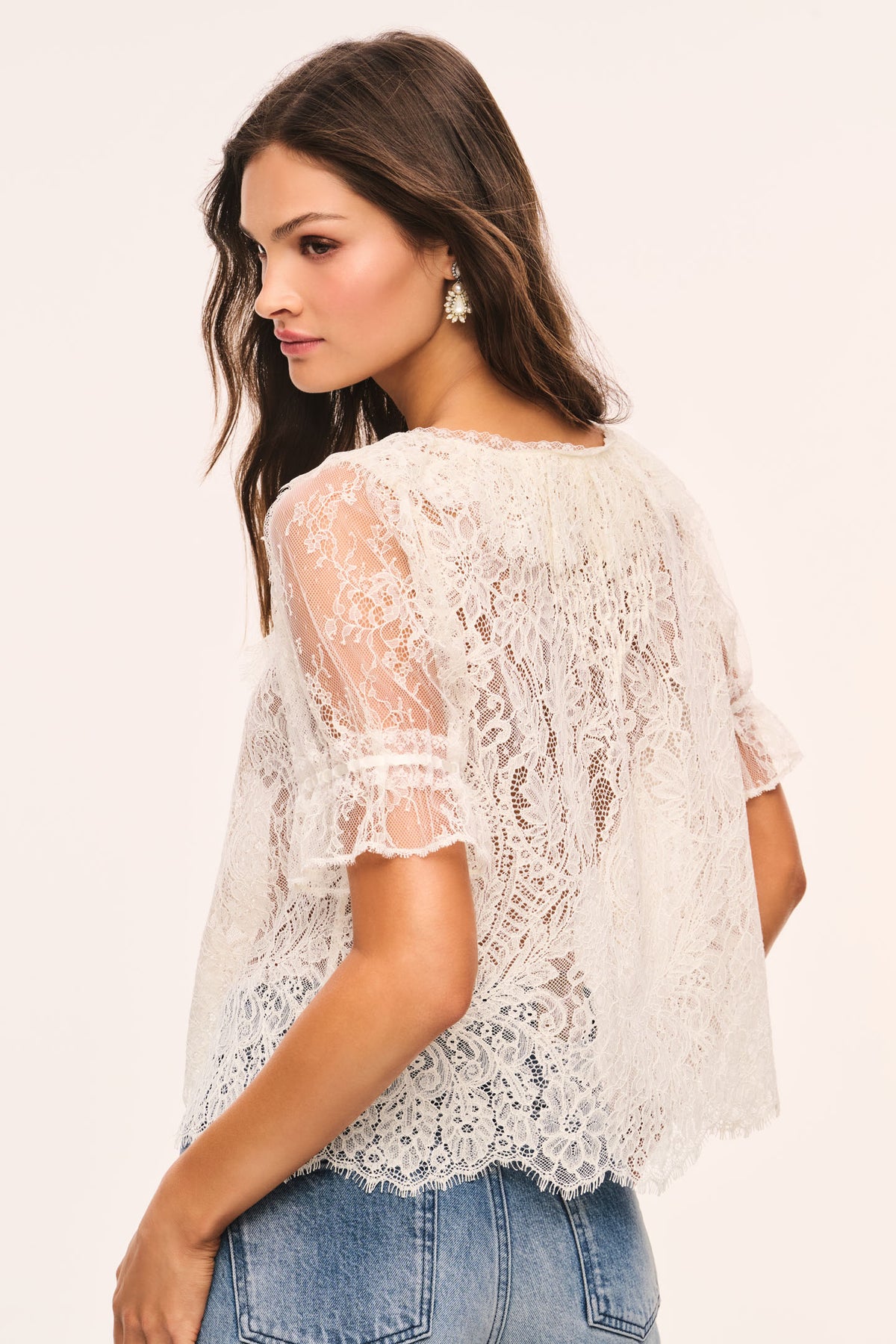 Kaylin Sheer Lace Top