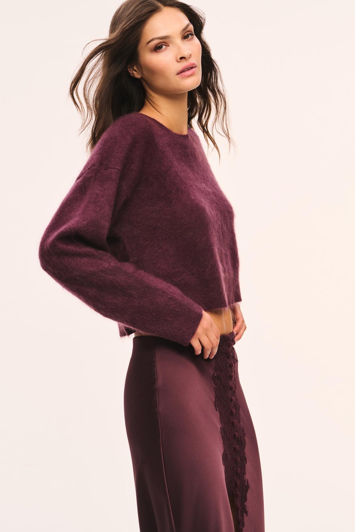Bellaman Brushed Wool-Cashmere Sweater