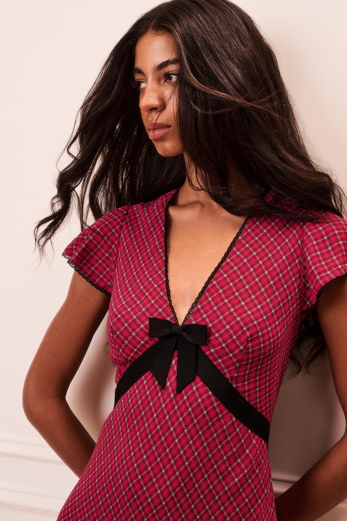 Klielle Tartan Mini Dress