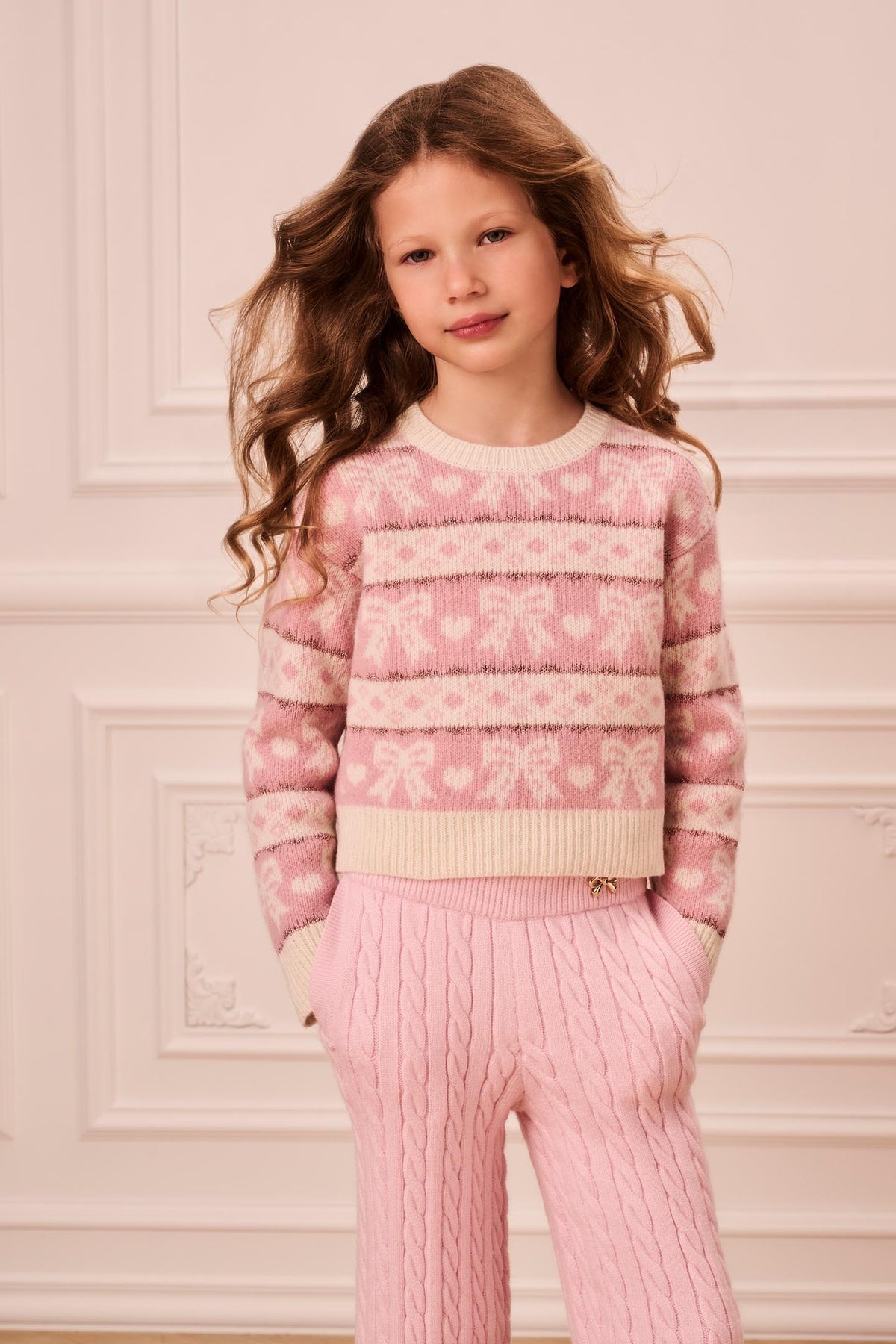 Little Girls Fair Isle Opalette Sweater