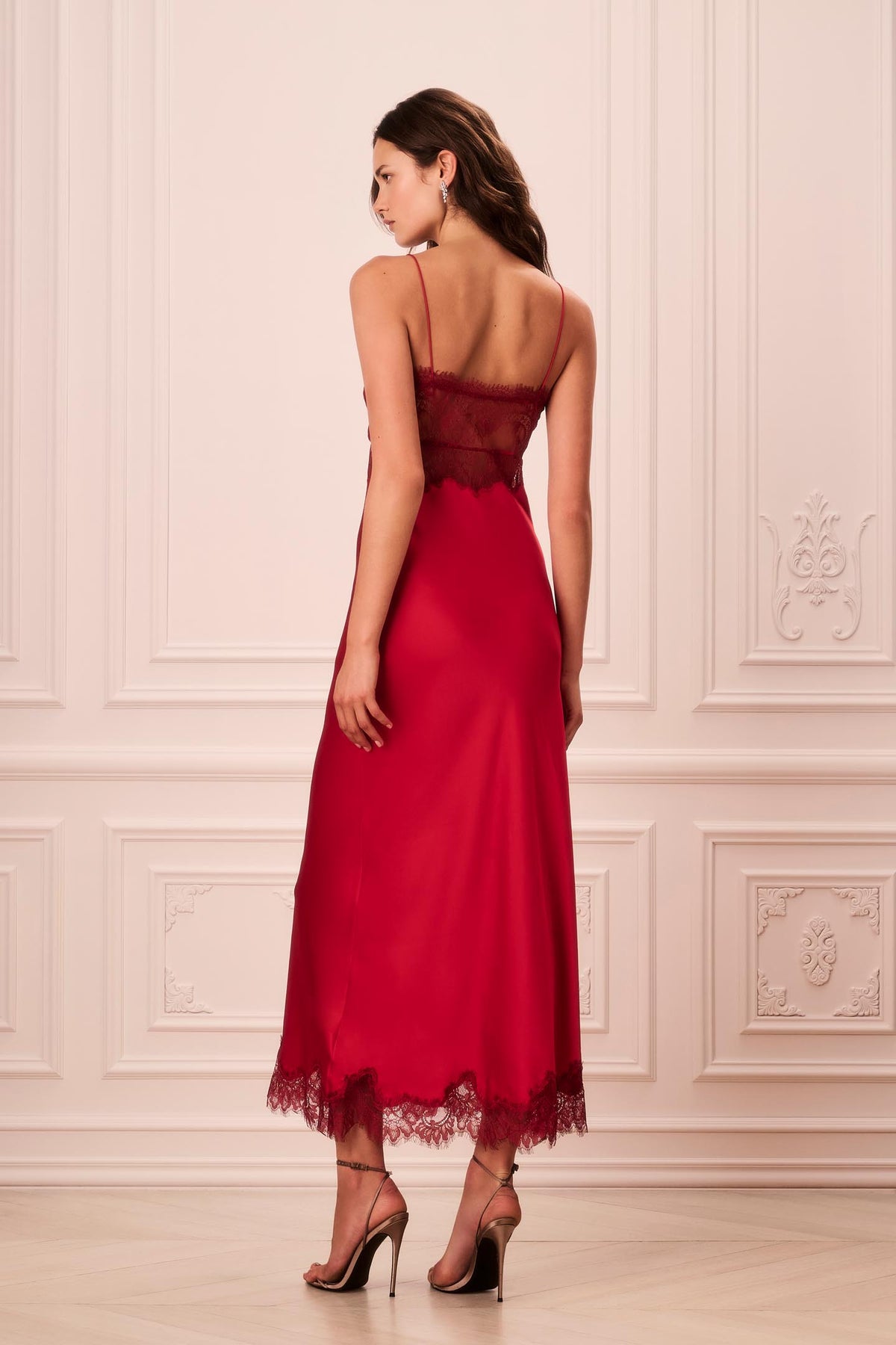 Orianna Silk-Blend Maxi Slip Dress