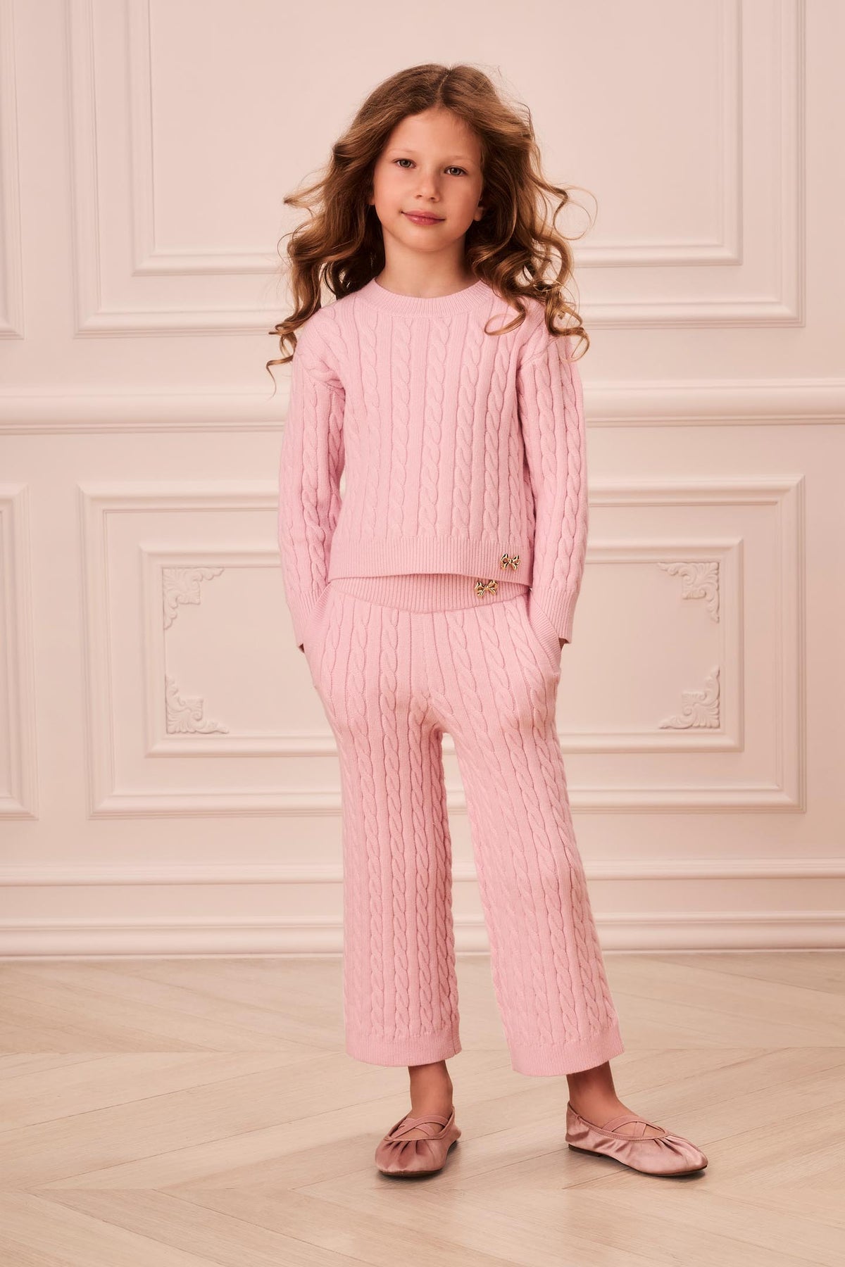 Little Girls Cable Knit Sallie Sweater
