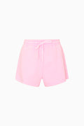Pink shorts on a white background