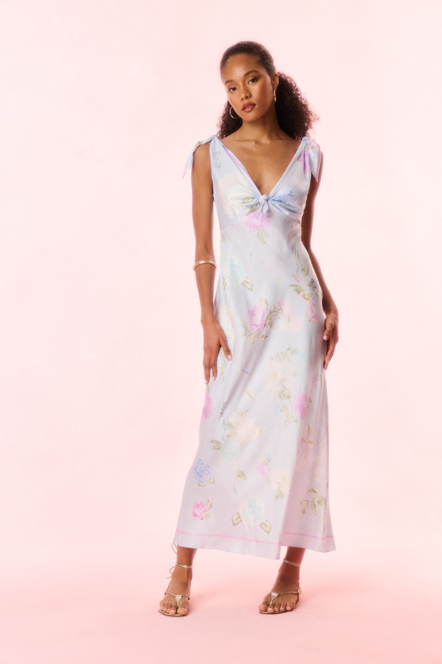 Perri Floral Scarf-Tie Maxi Dress for Women in Amarillo Sky, Size: 10, by Loveshackfancy Perri Floral Scarf-Tie Maxi Dress for Women in Amarillo Sky, Size: 10, by Loveshackfancy
