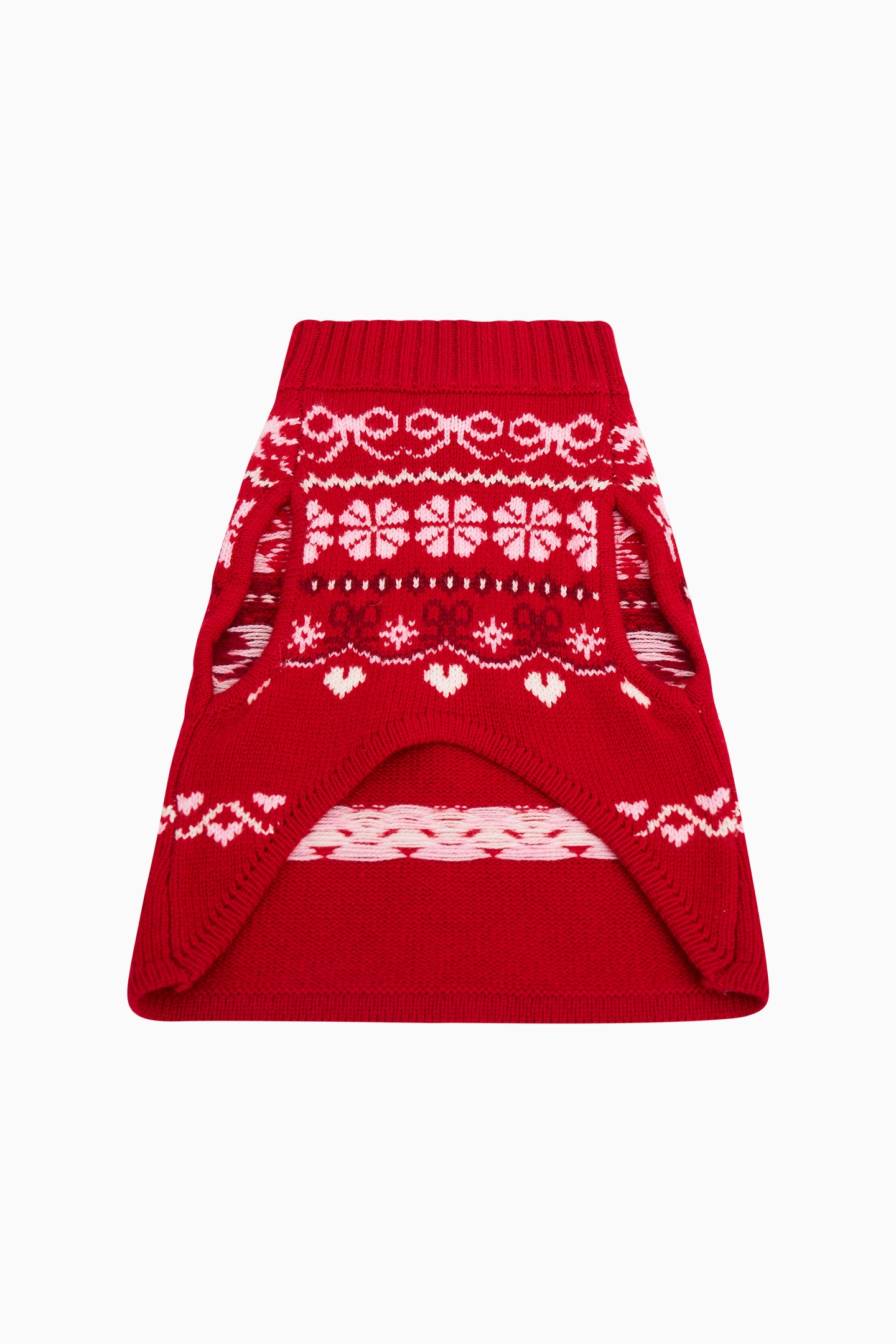 Arindia Wool Dog Sweater Red Velvet Truffle / S