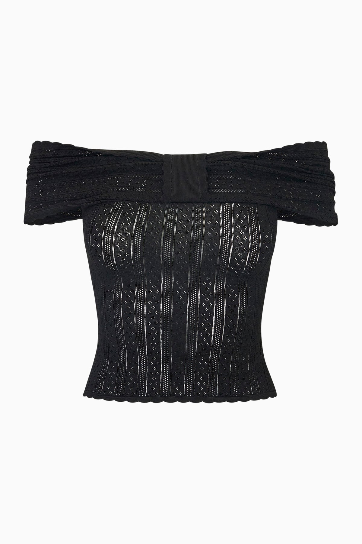 Avora Pointelle Knit Top