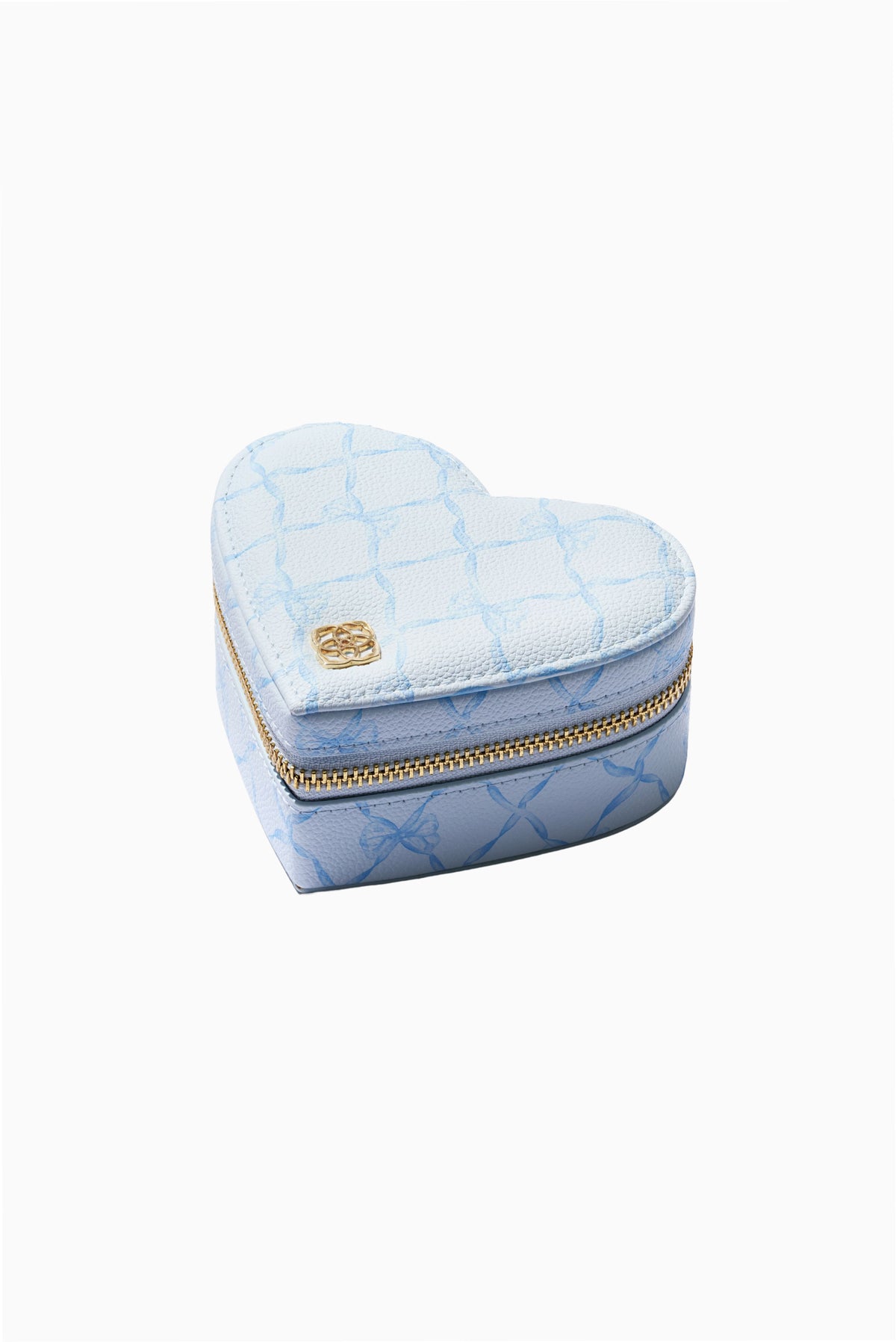 Kendra Scott x LoveShackFancy Blue Heart Jewlery Travel Storage