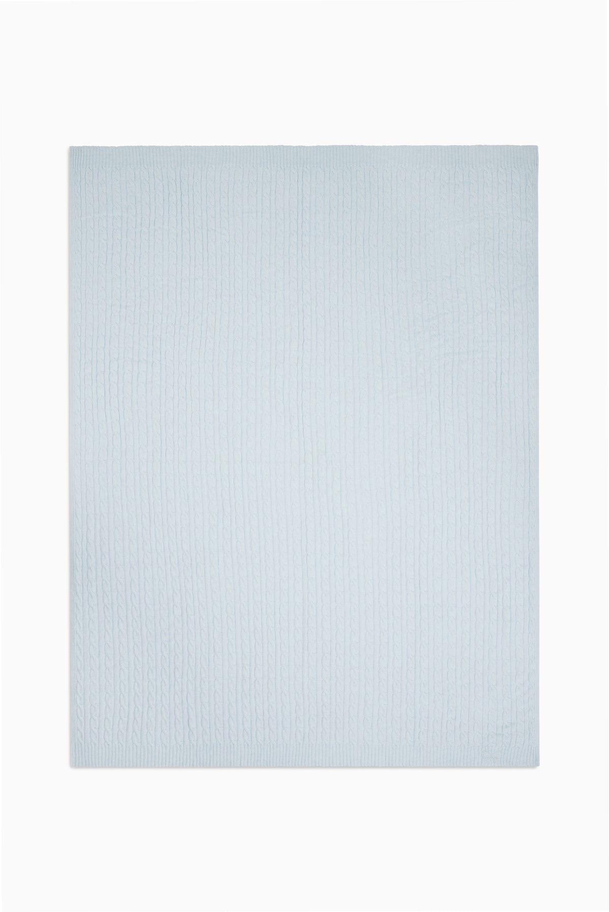 Ribbon Ice Cable Knit Blanket