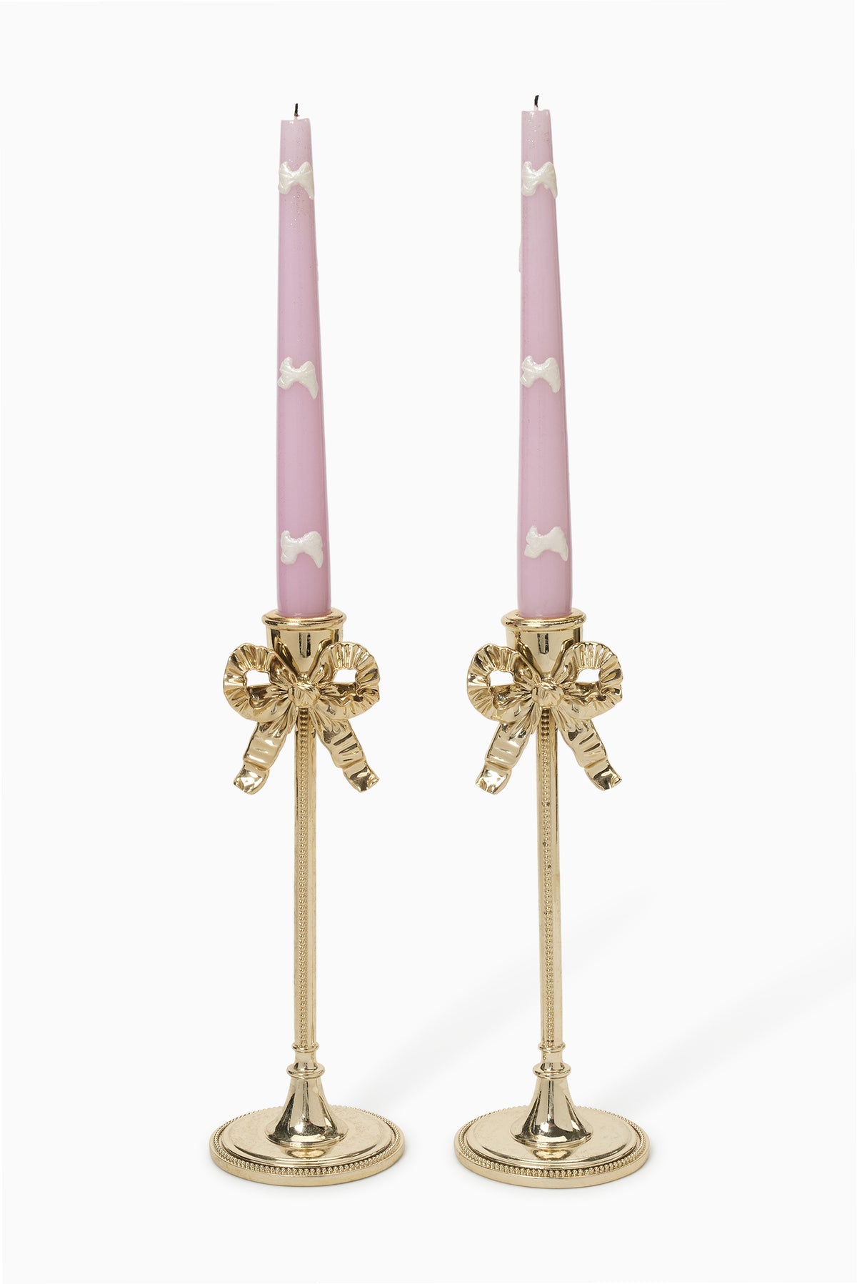 Gilded Heirloom Candlestick Holder Set of 2