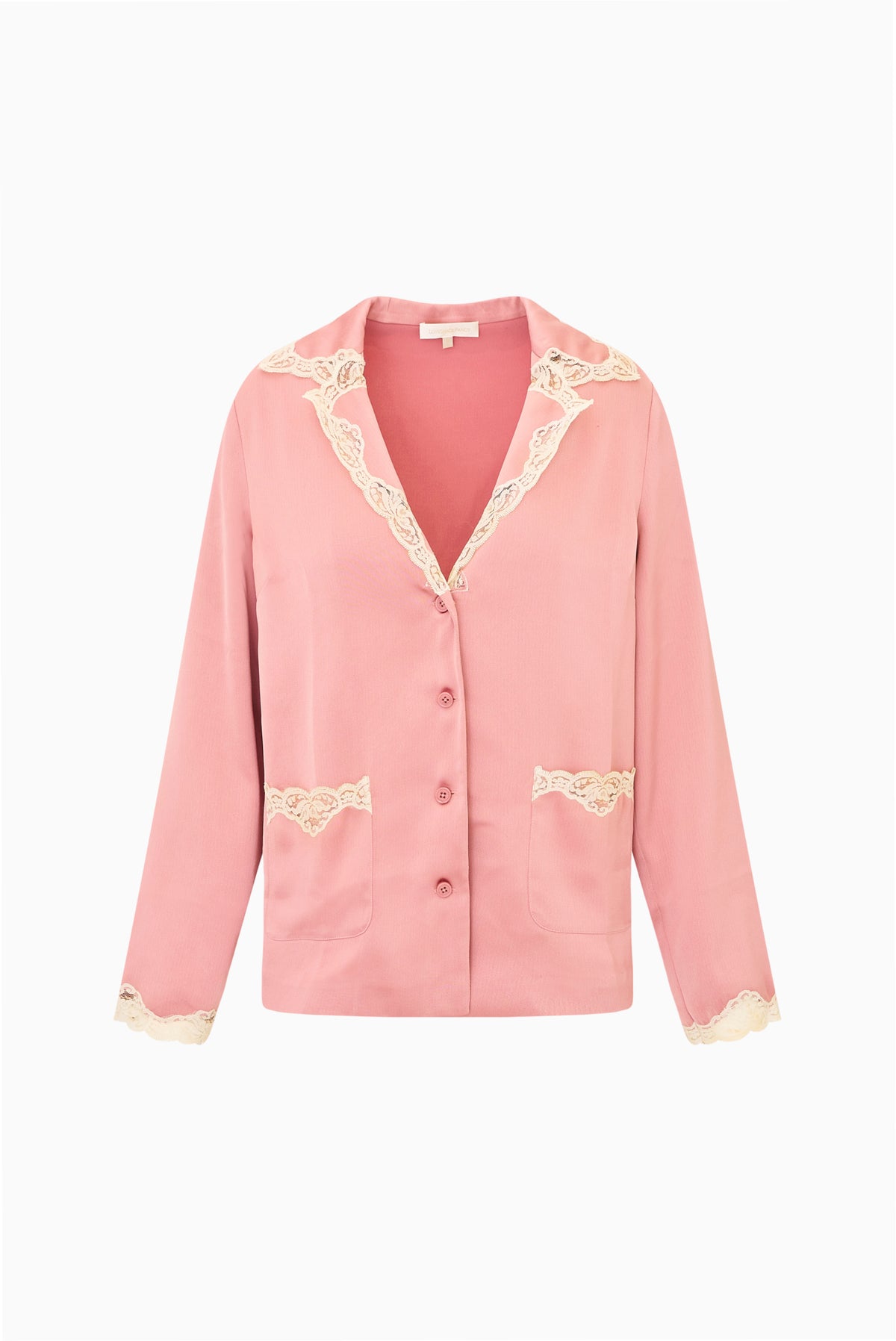 Chelly Crepe Button-Down Top