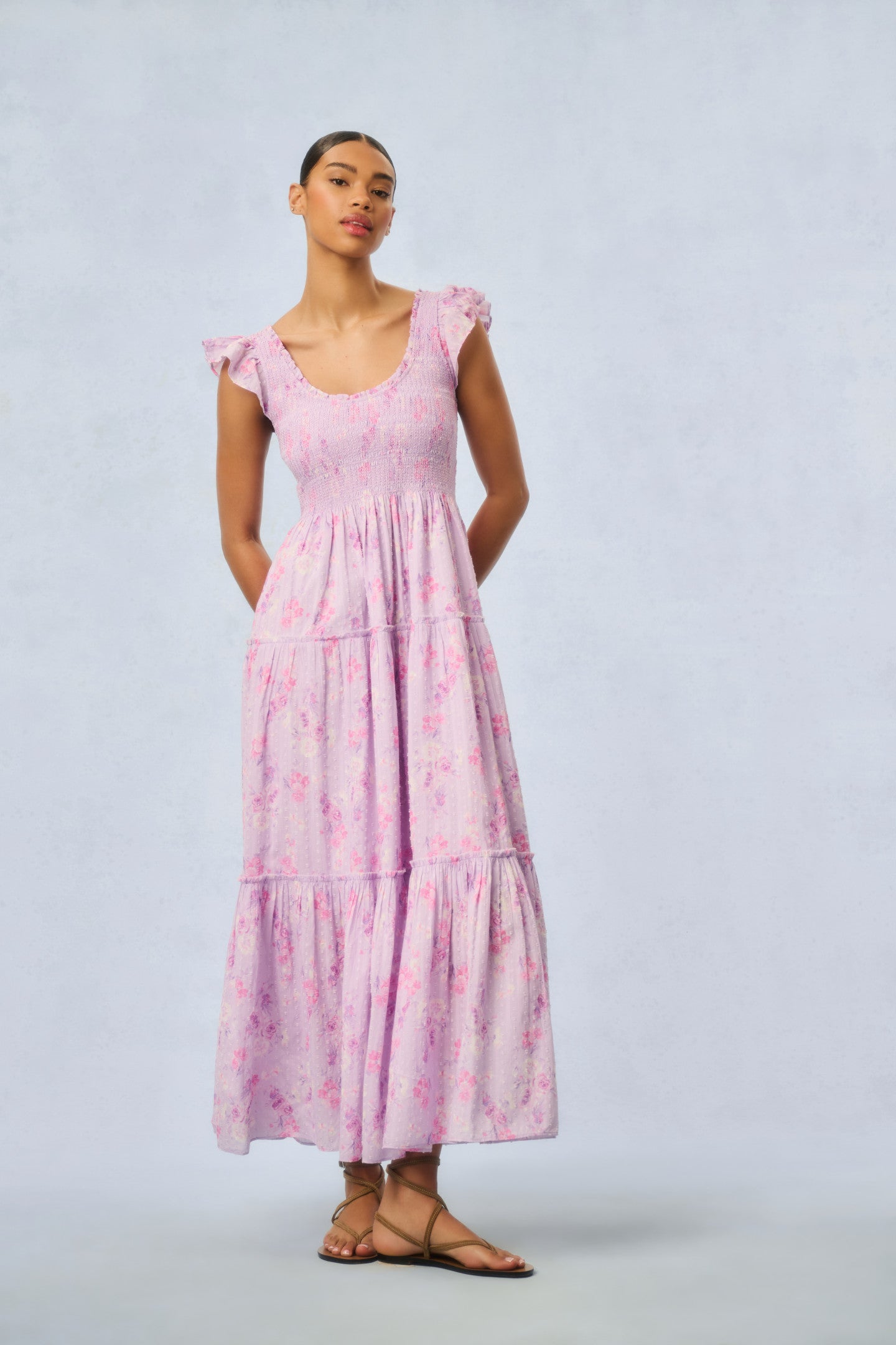 Chessie Fragrance Print Cotton Maxi Dress-Women's Designer Luxury Dresses | LoveShackFancy Chessie Fragrance Print Cotton Maxi Dress-Women's Designer Luxury Dresses | LoveShackFancy