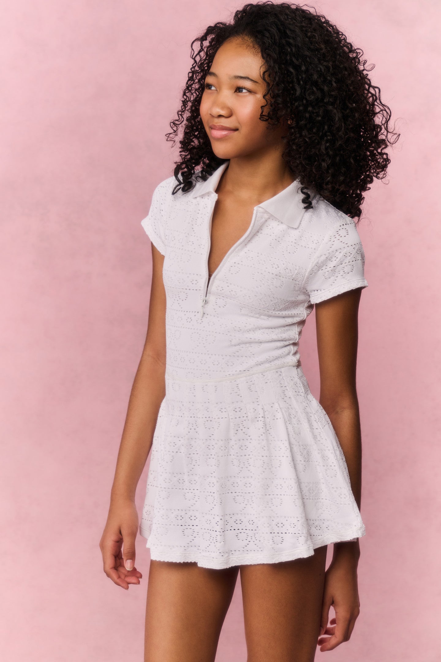 white sweater dress women Olivia White V-Neck Sweater Dress