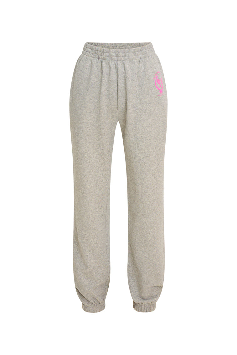 Fleece Grey Sweatpants with stretch waist and tempered stretchy ankles.