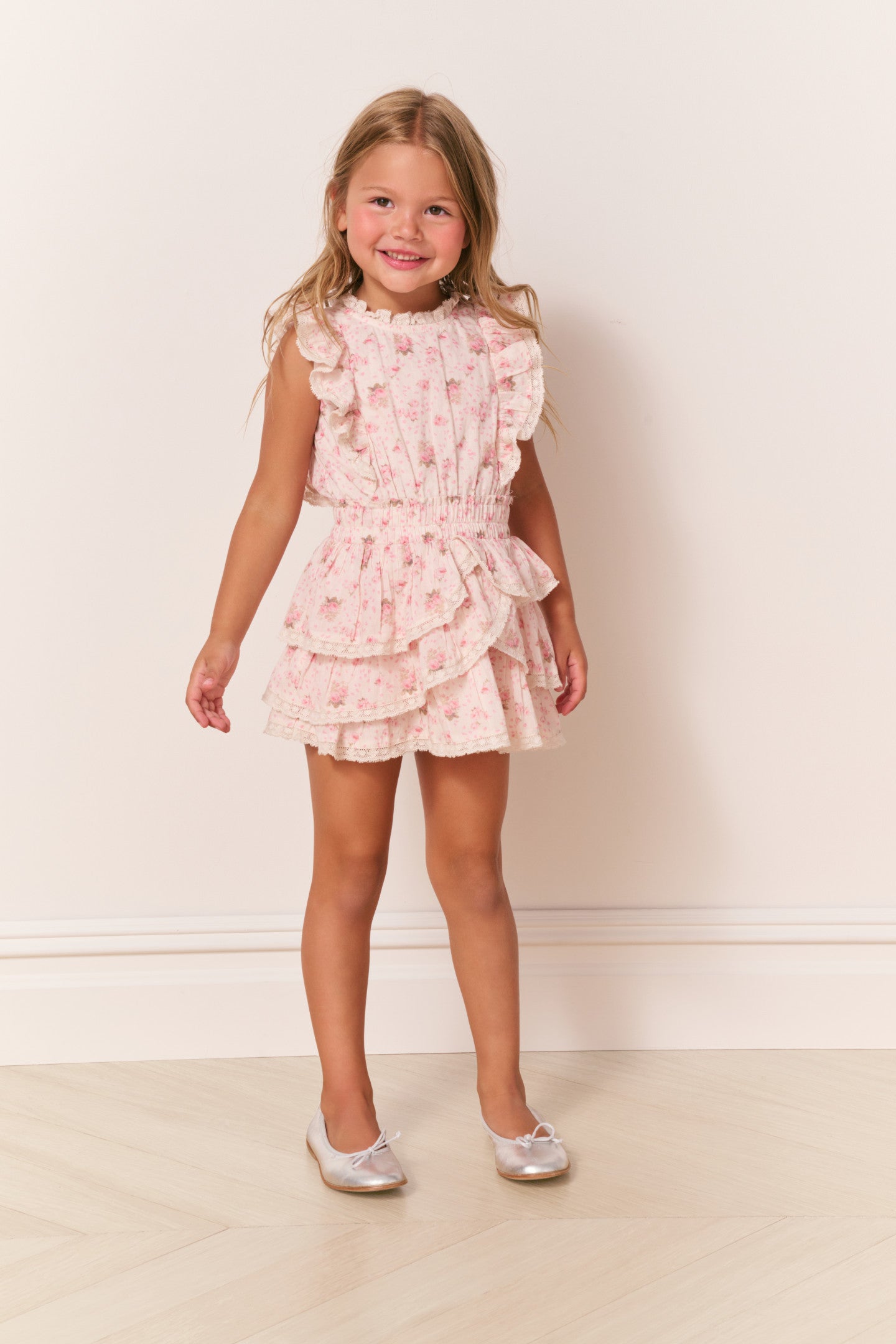 white christmas dresses Girls Decker Cotton Garden Print Dress