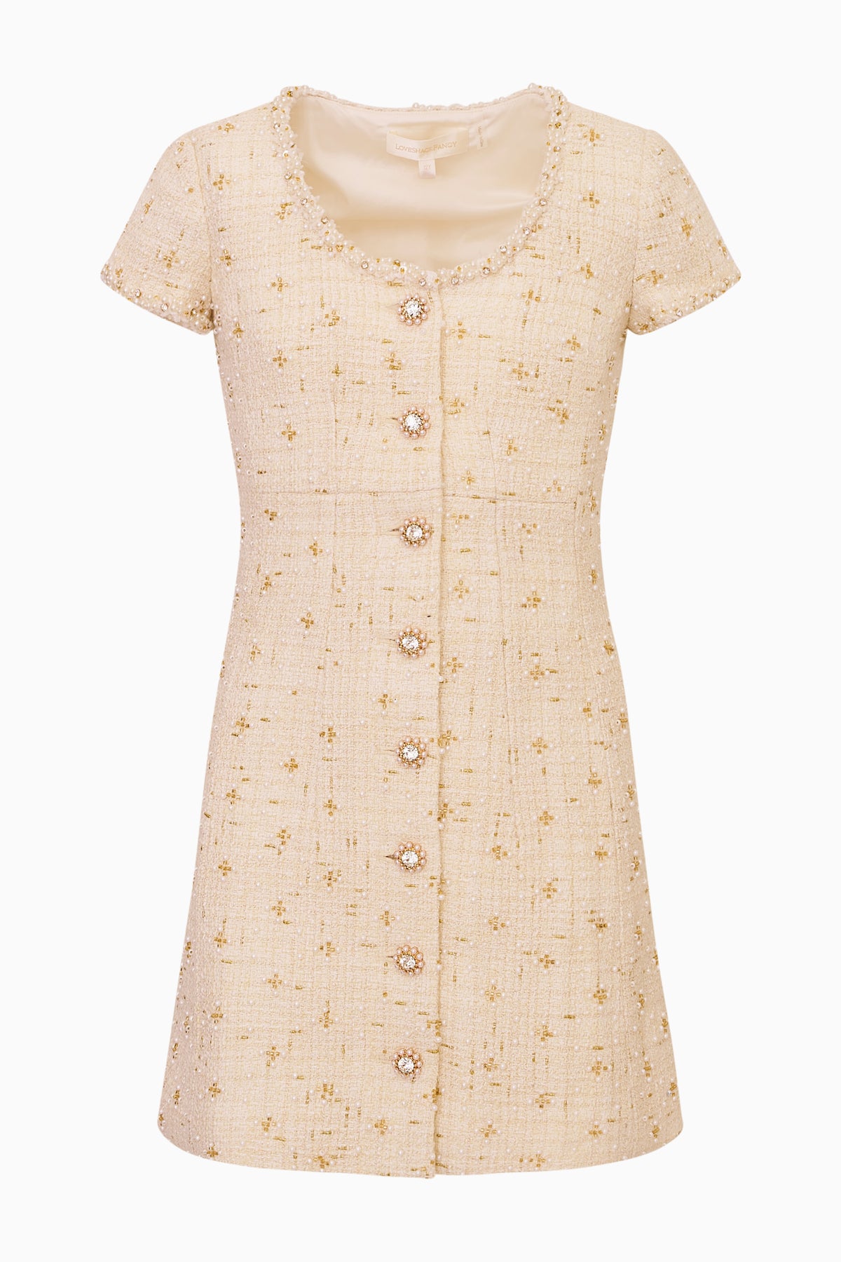 Tween Embellished Tweed Ahava Dress