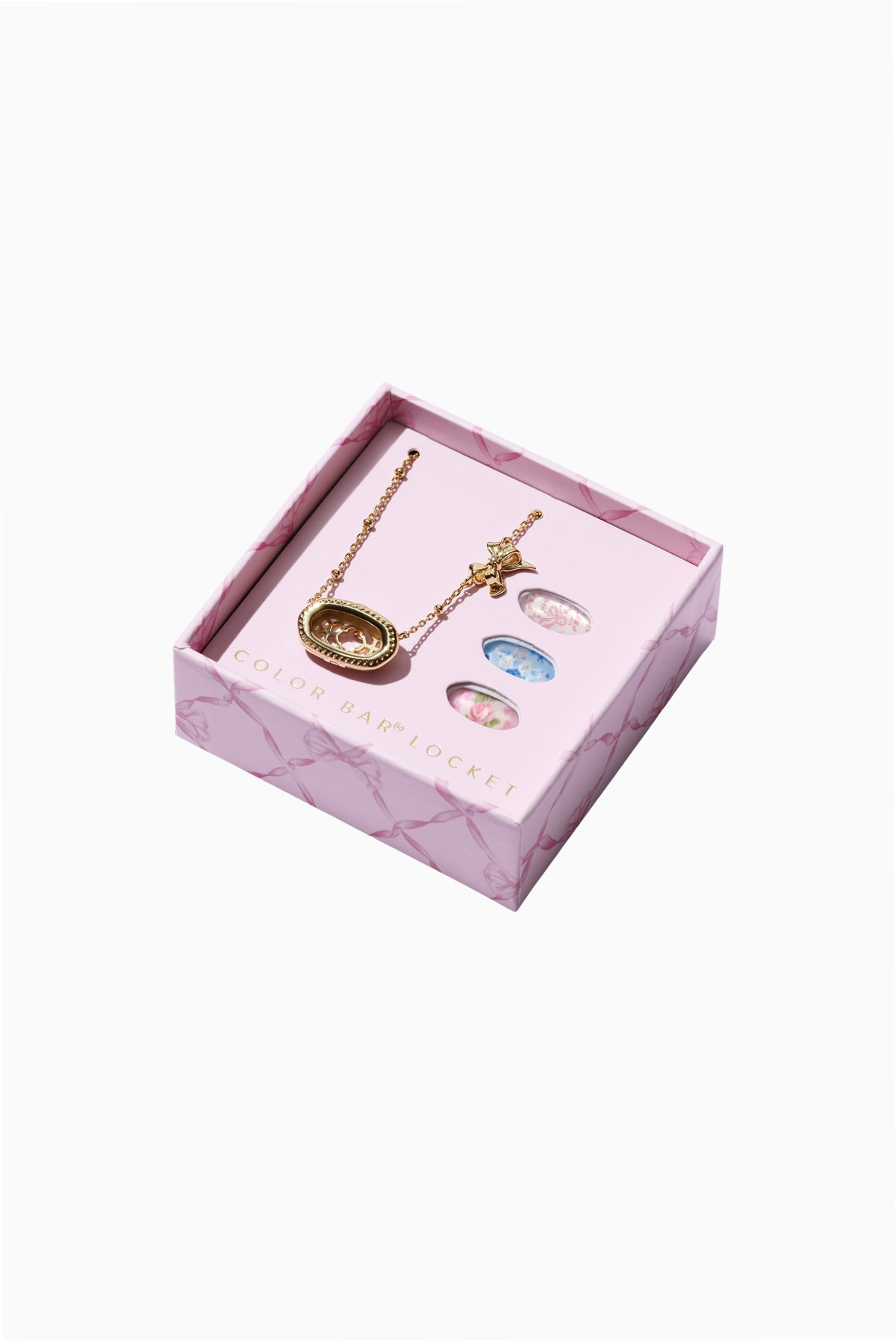 Kendra Scott x LoveShackFancy Elisa Color Bar Locket Necklace Gif