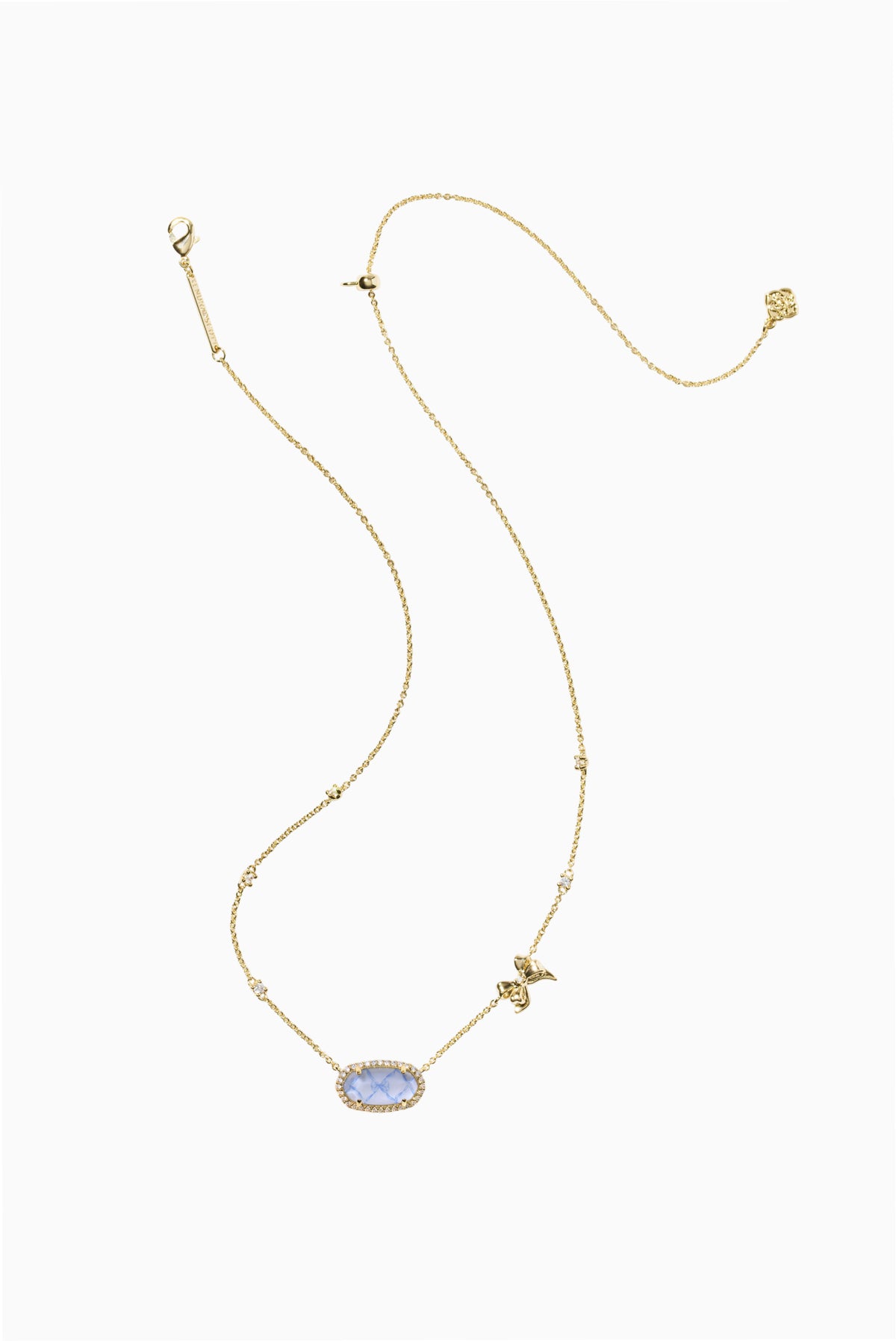 Kendra Scott x LoveShackFancy Elisa Pave Frame Pendant Necklace