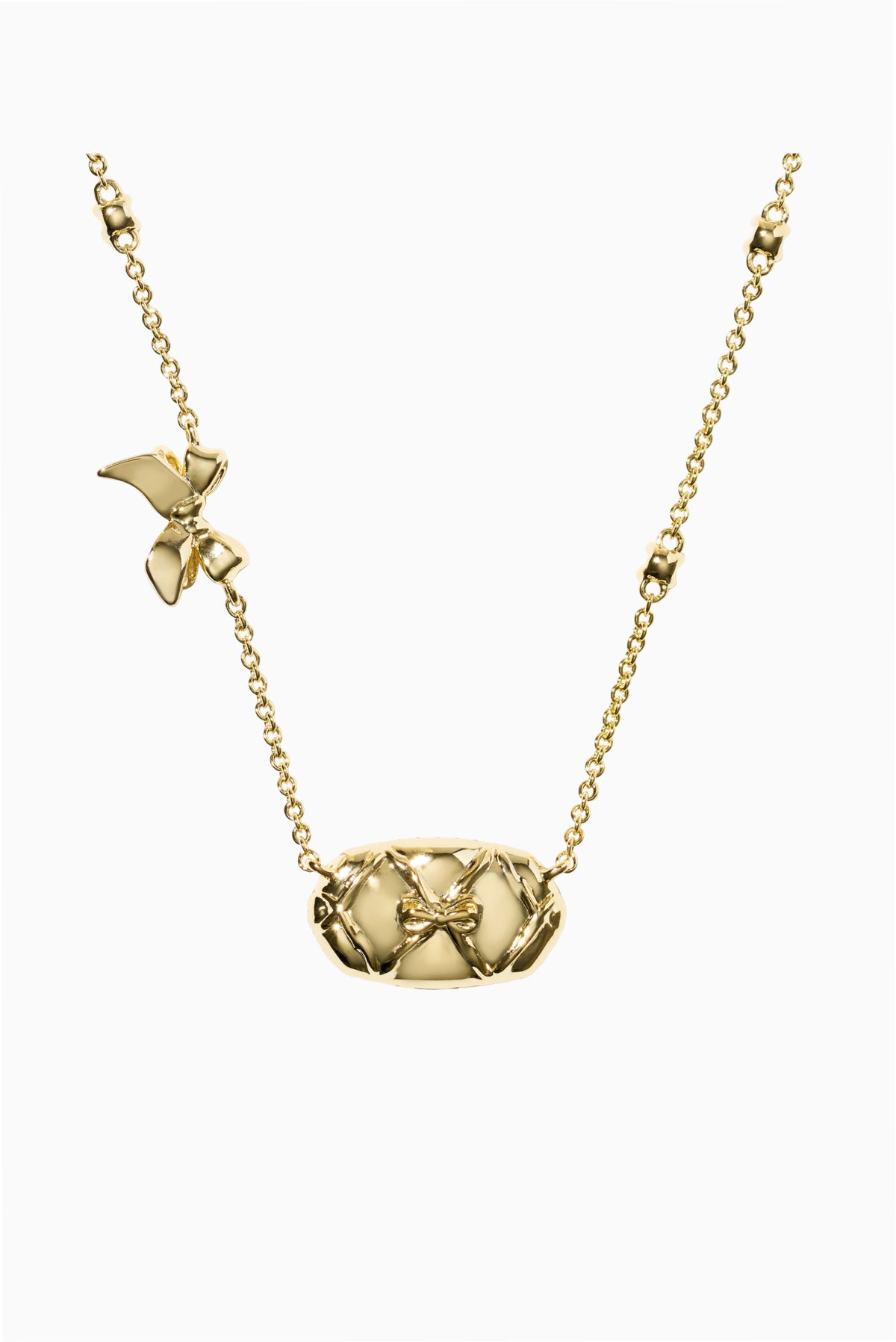 Kendra Scott x LoveShackFancy Elisa Pave Frame Pendant Necklace