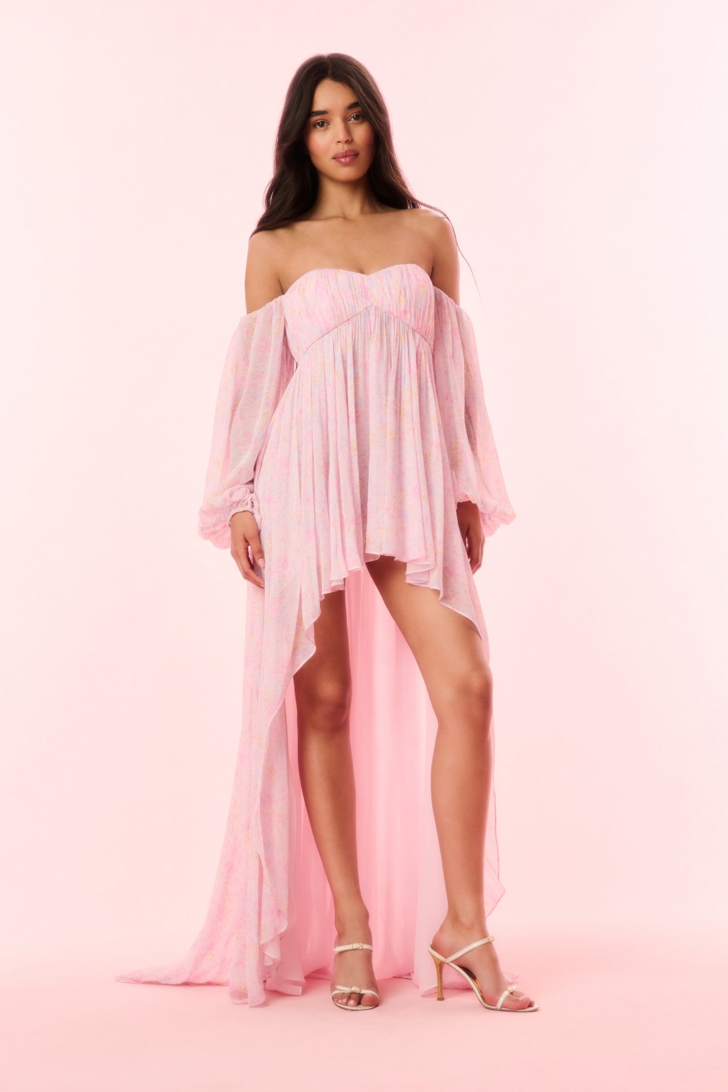 Kataline Floral High-Low Dress Kataline Floral High-Low Dress