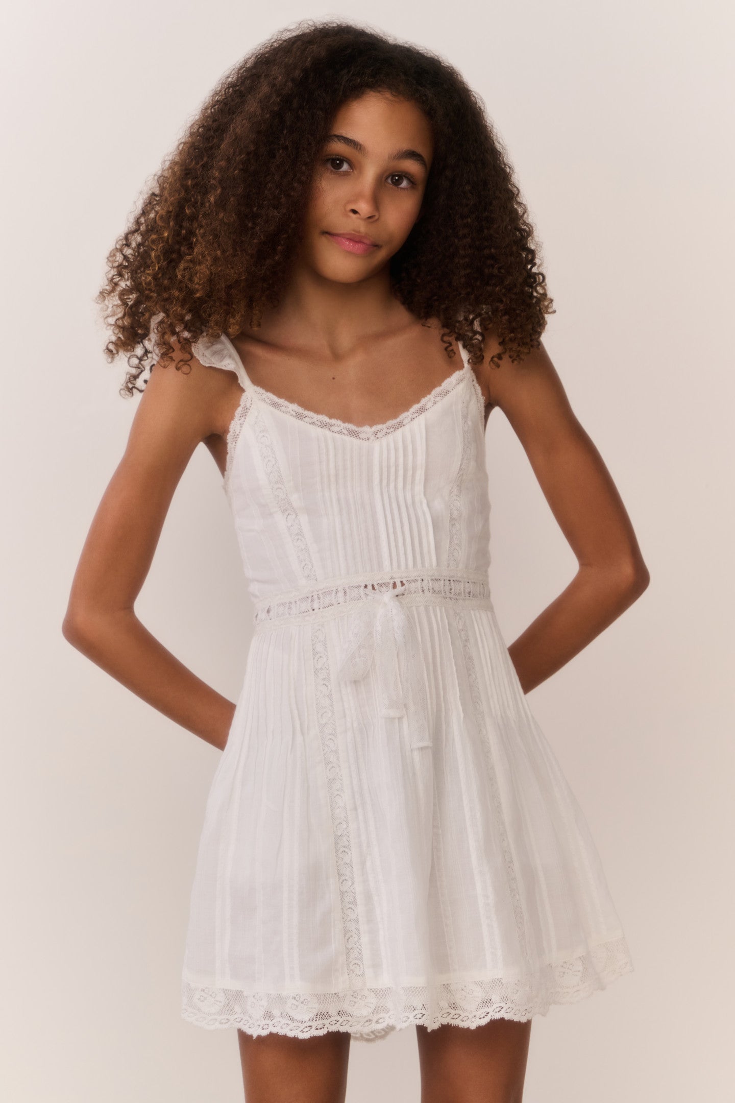 Tween Kobryn Cotton Mini Dress White / 9 Tween Kobryn Cotton Mini Dress White / 9