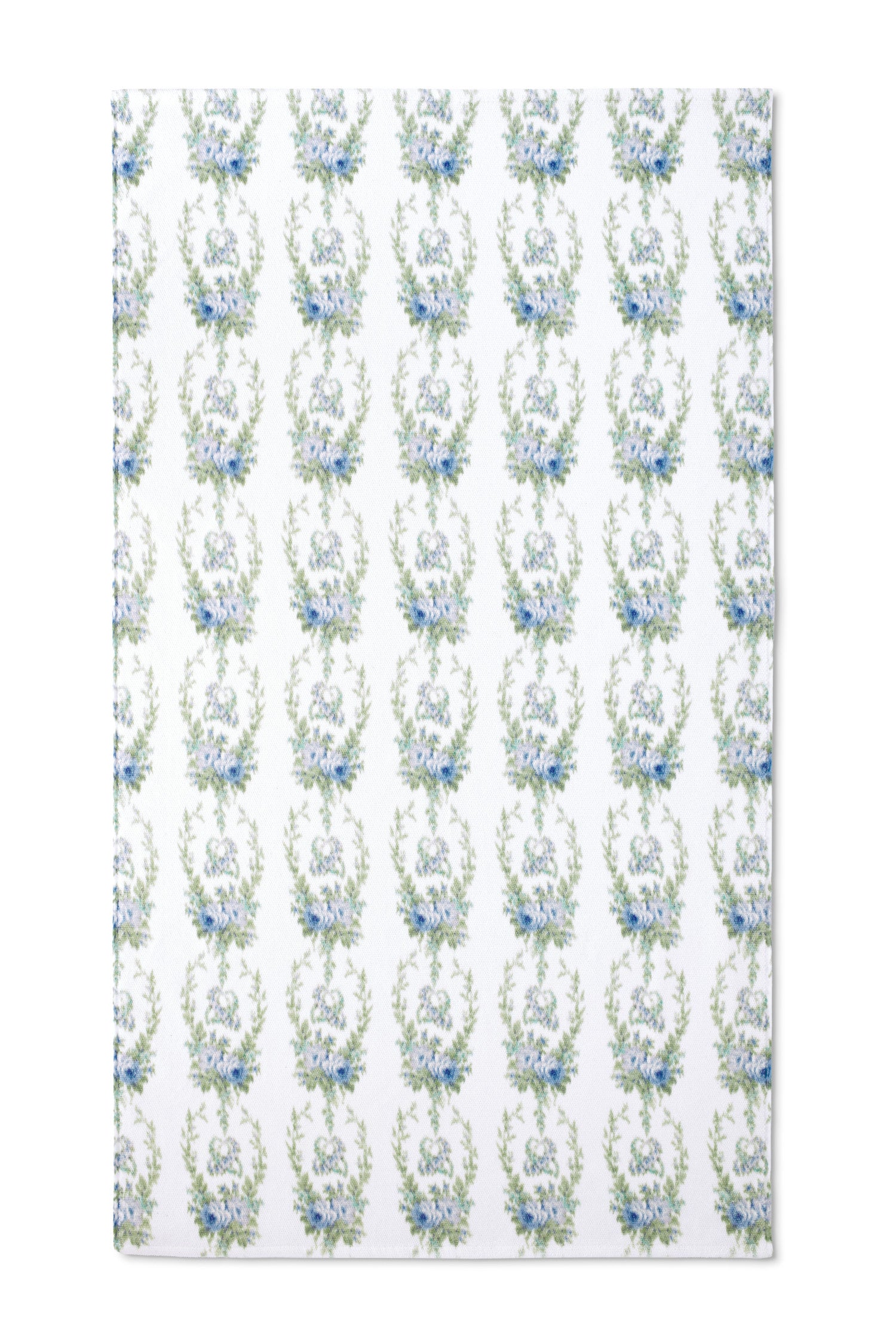 vintage-inspired repeating floral print in the color Toile De Fleurs Blue