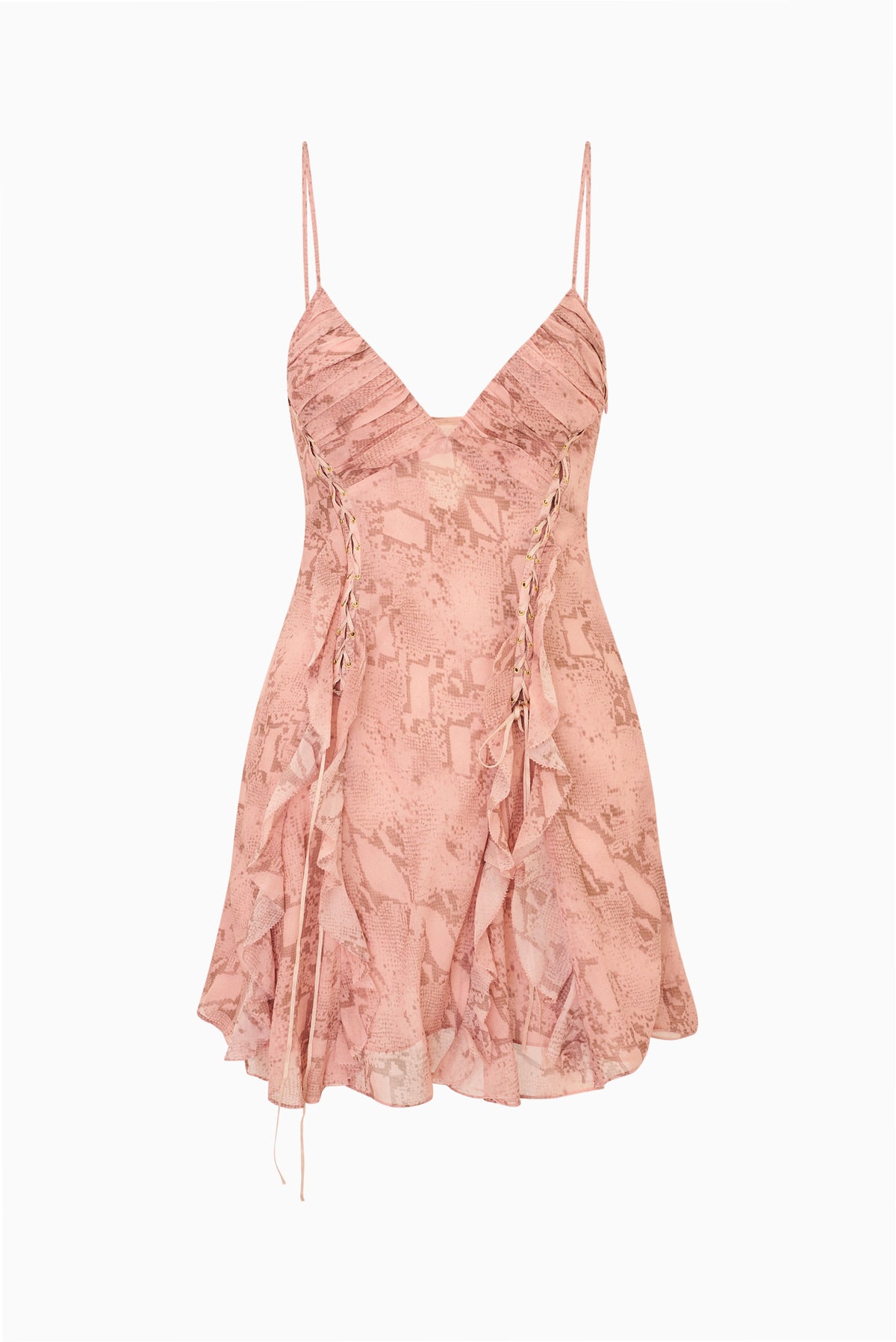 Melusine Snakeskin Print Mini Dress