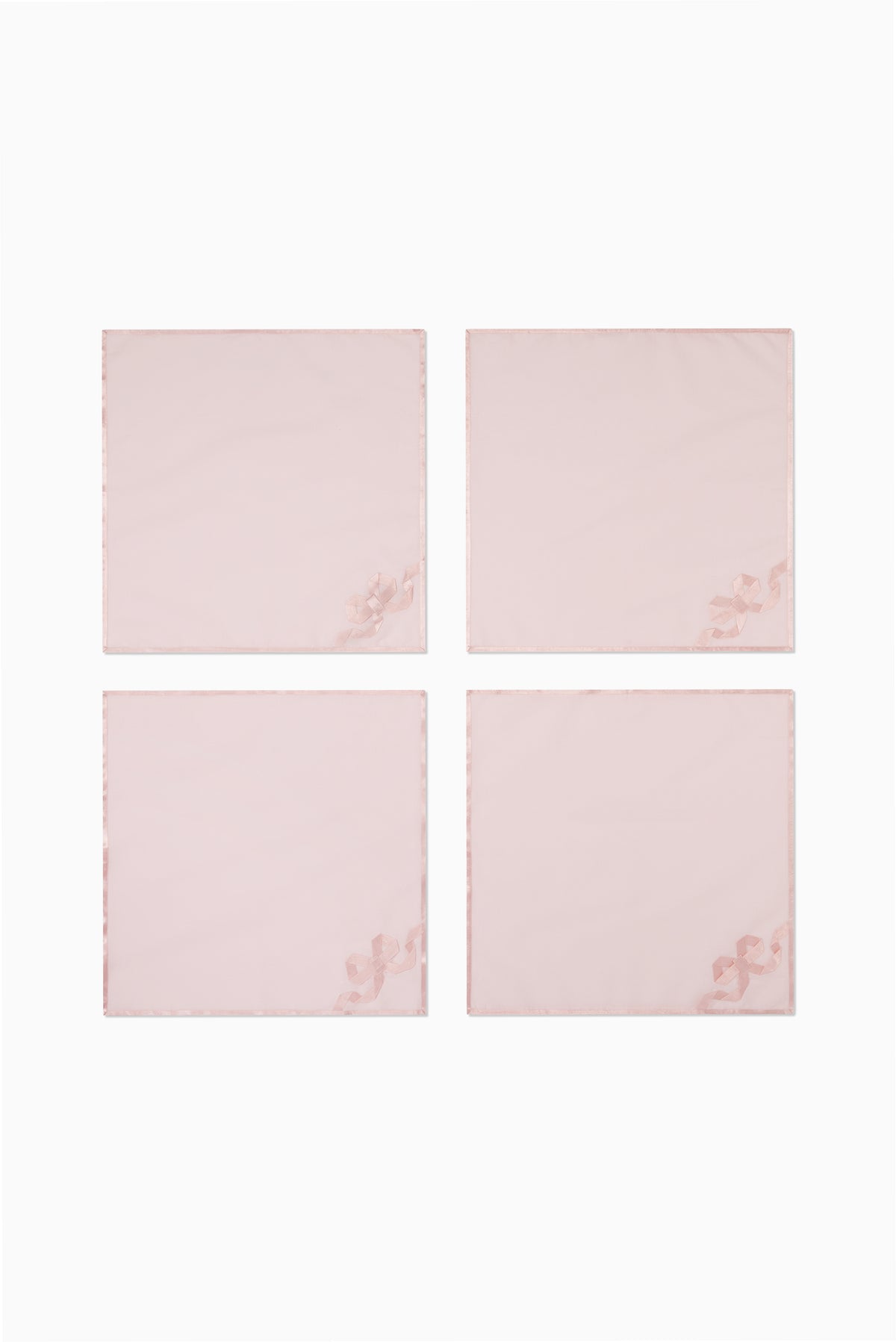 Ribbon Bow Napkin Set of 4