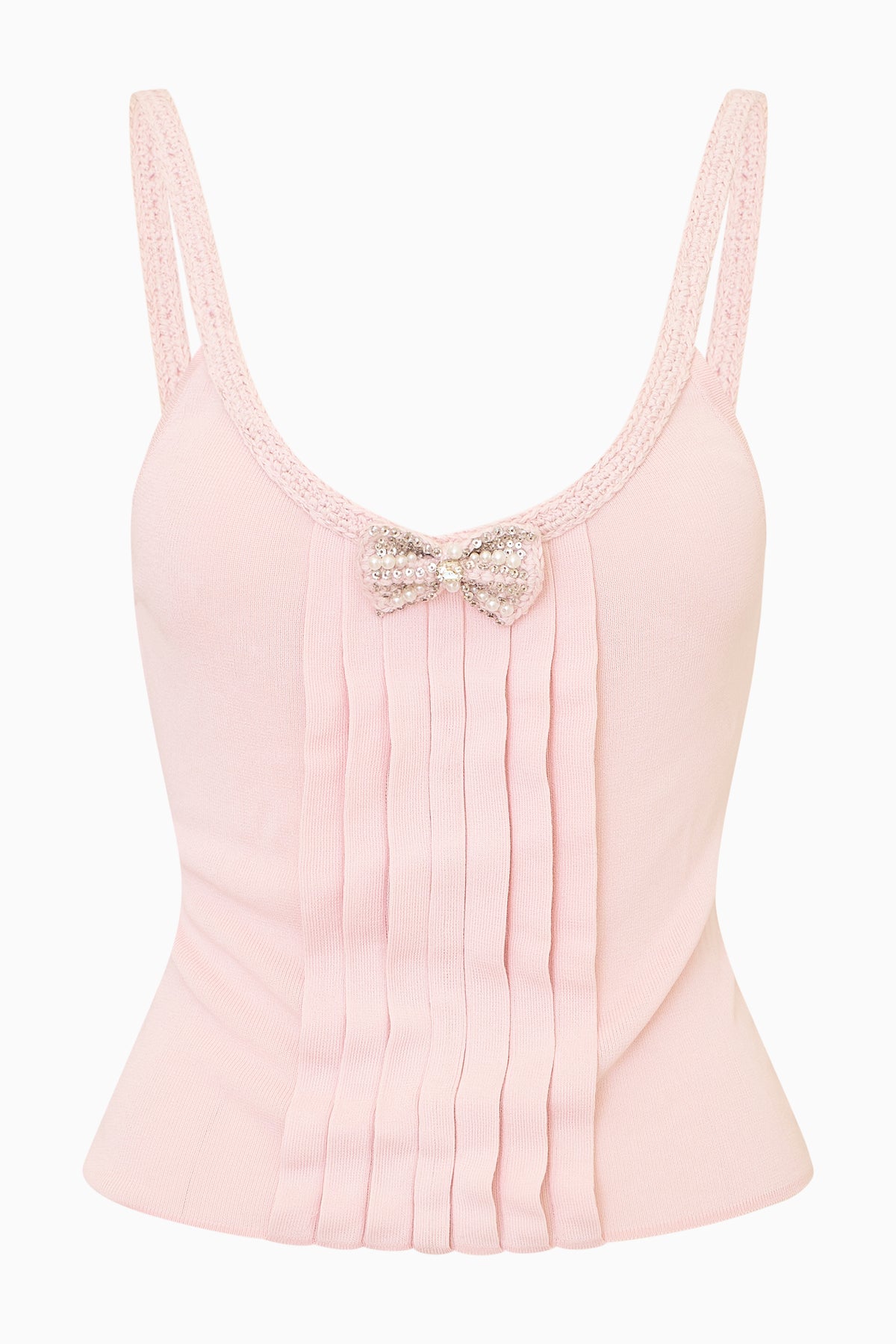 Roxelle Pleated Knit Tank