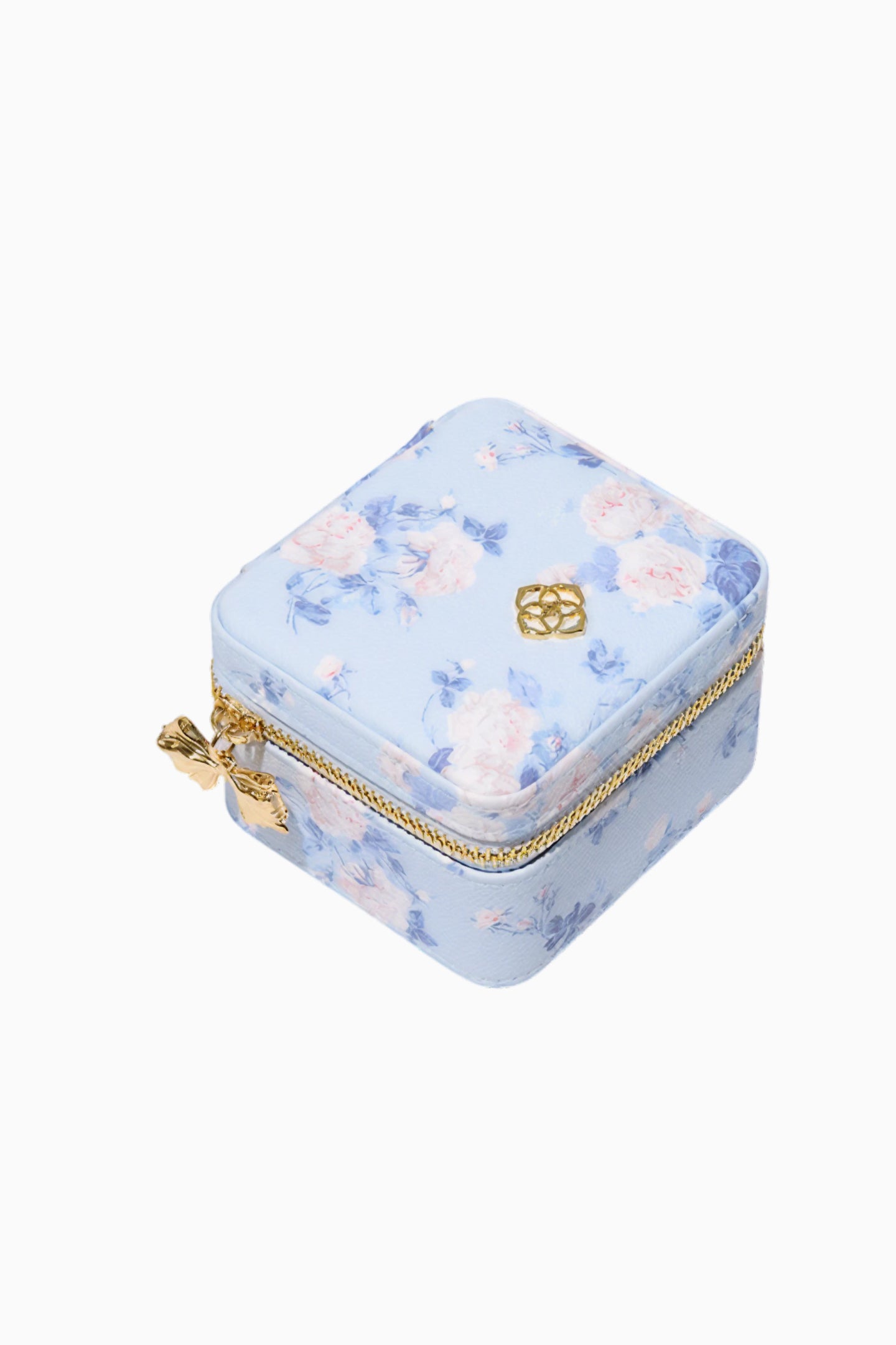 Kendra Scott x LoveShackFancy Blue Small Zip Jewelry Case Kendra Scott x LoveShackFancy Blue Small Zip Jewelry Case