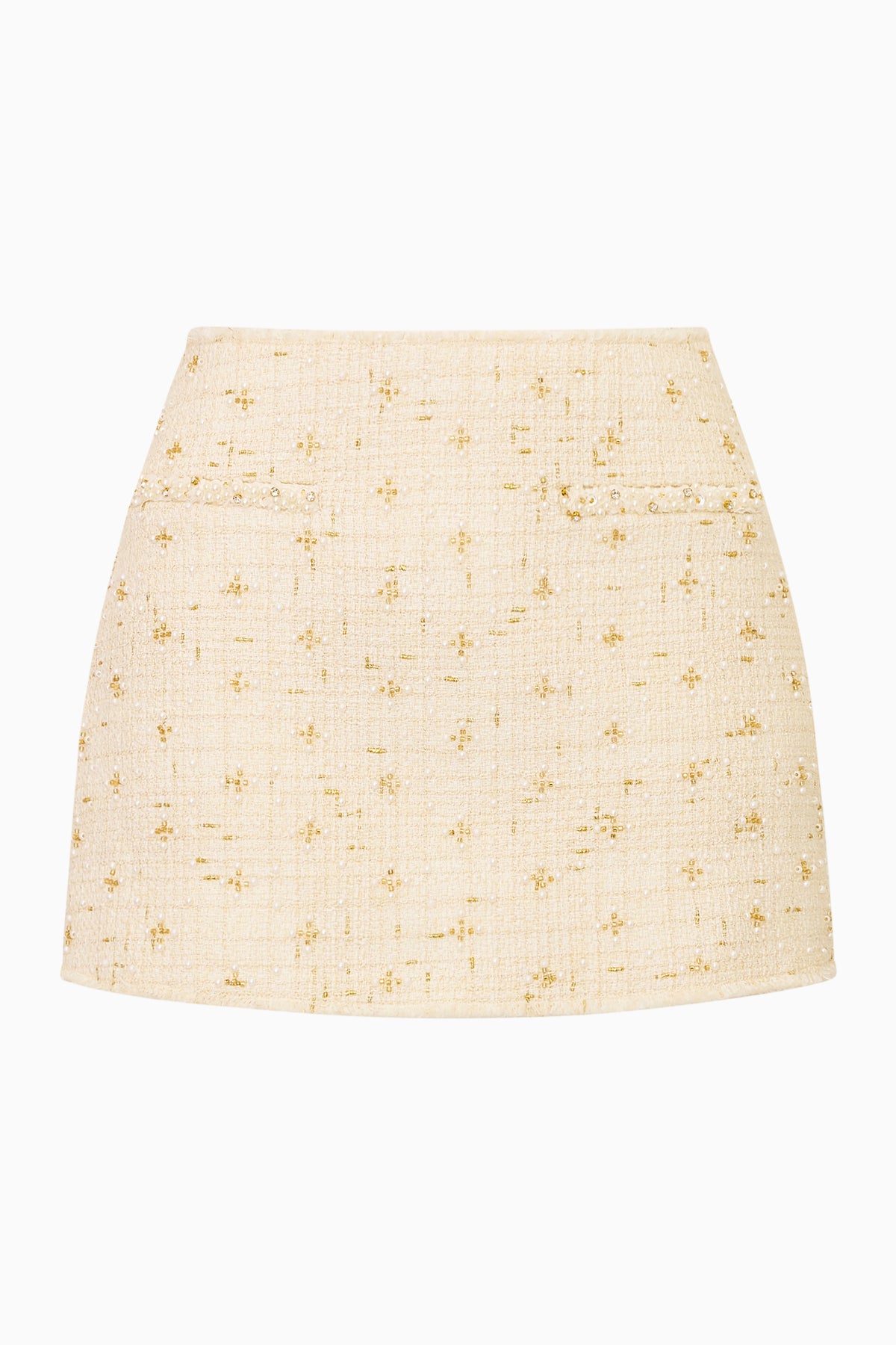 Sonda Embellished Tweed Mini Skirt