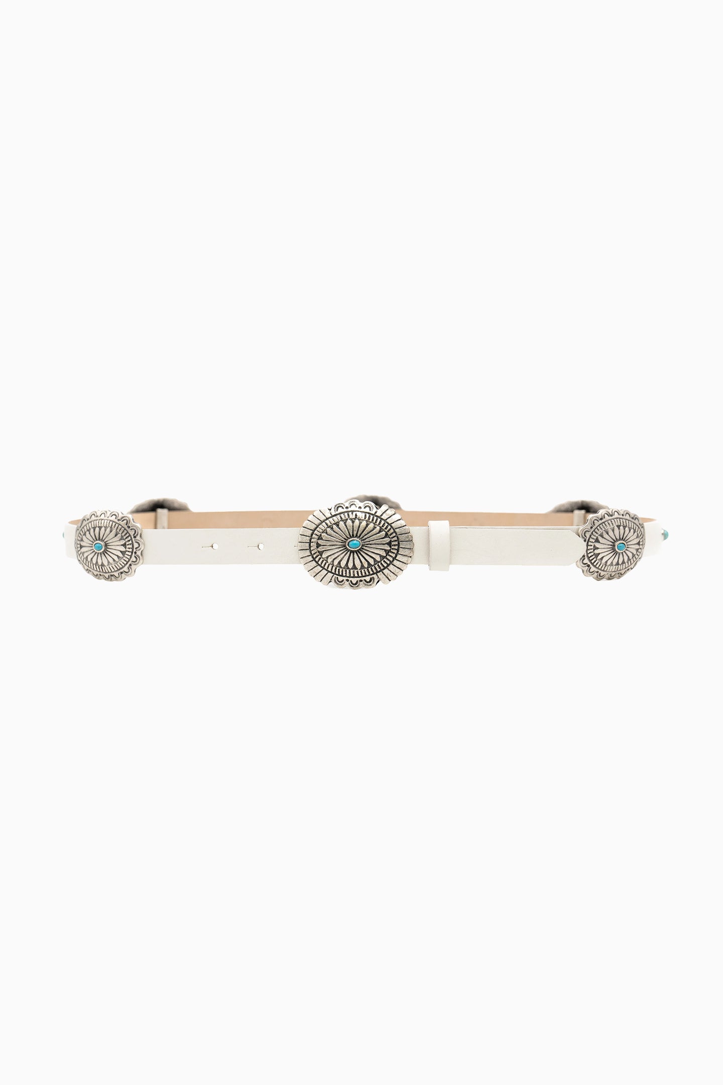 Streets Ahead belt Streets Ahead White & Gold Western Belt | Pinto Ranch main image 2