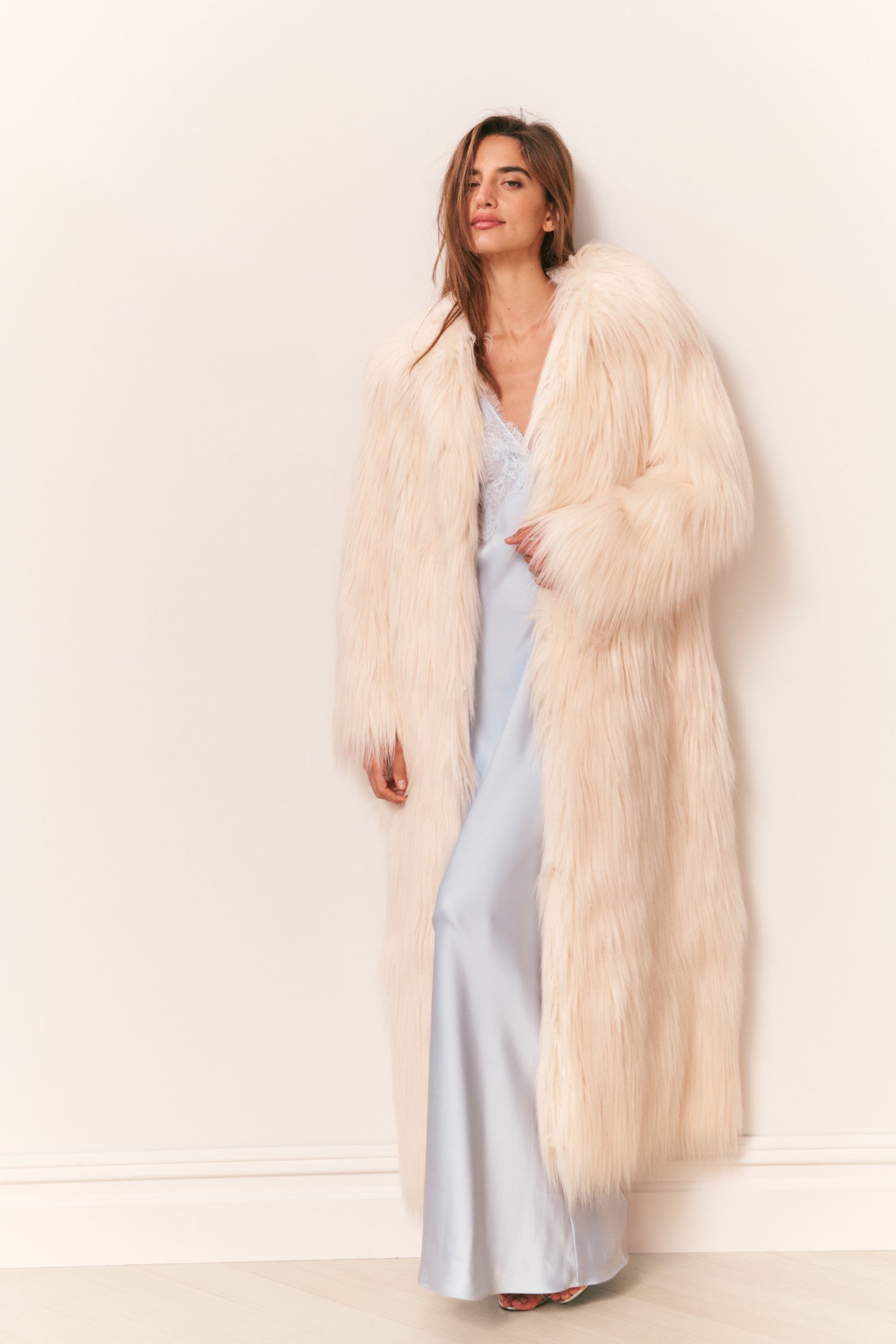 Valia Long Faux Fur Coat | LoveShackFancy.com