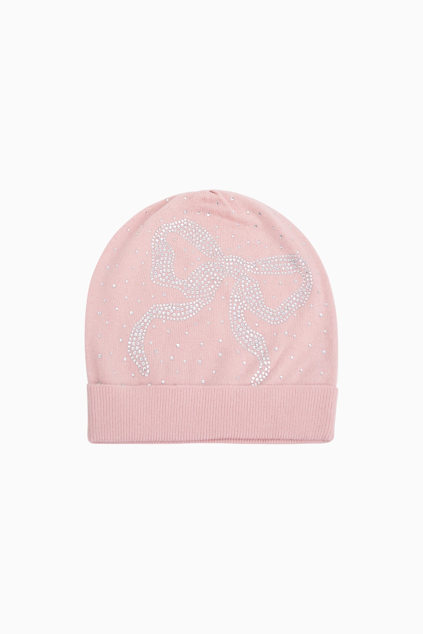 Elegant Pink Bow Hat with Rhinestone Accents Pink Ribbon BOW Glitter Chenille HAT/POCKET Patch main image 2