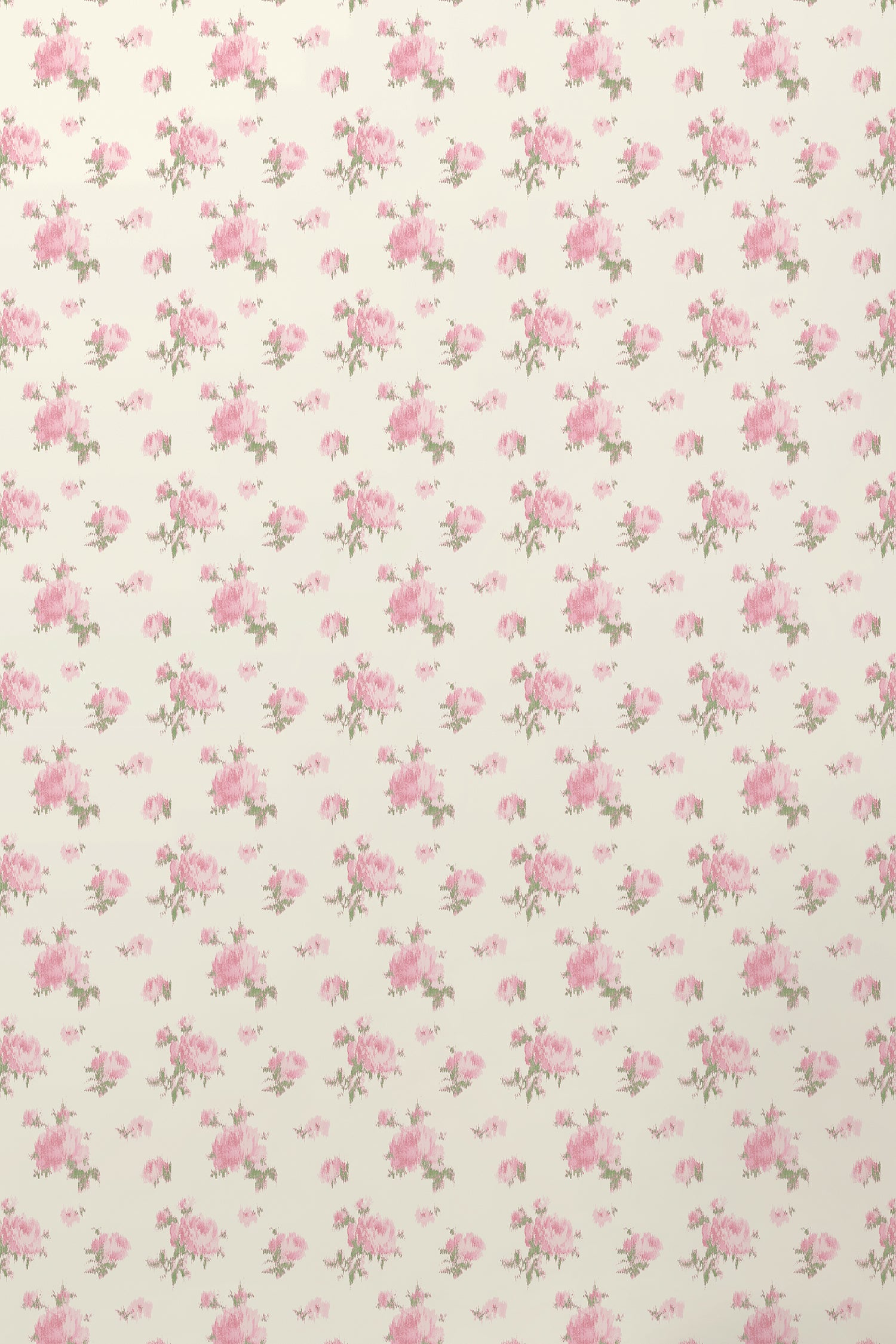 Ikat Rose Standard Wallpaper