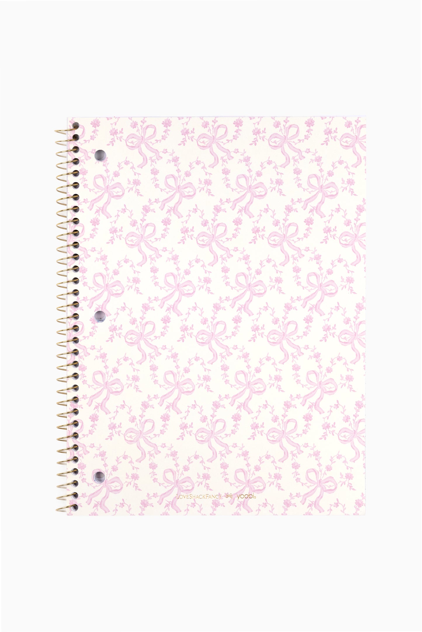 LoveShackFancy Yoobi Coquette Bow 1 Subject Notebook