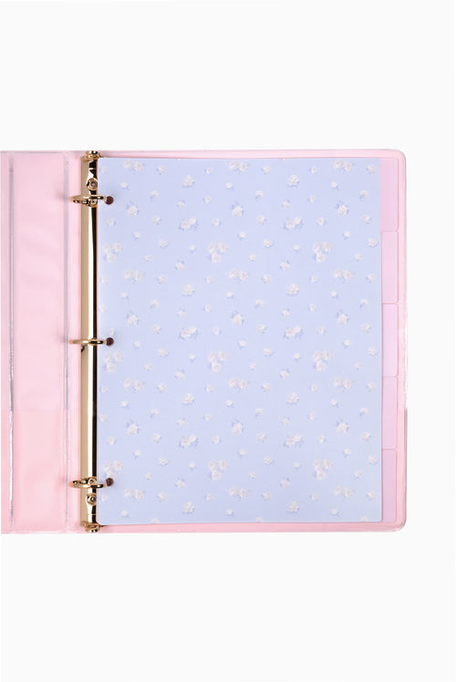LoveShackFancy │ Yoobi Everblooming Rosettes 1" Binder with 5-Tab Dividers + Stickers
