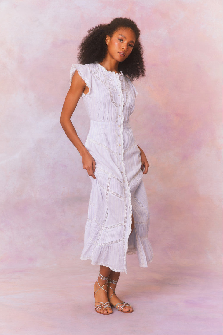 Remi Cotton Stripe Midi Dress