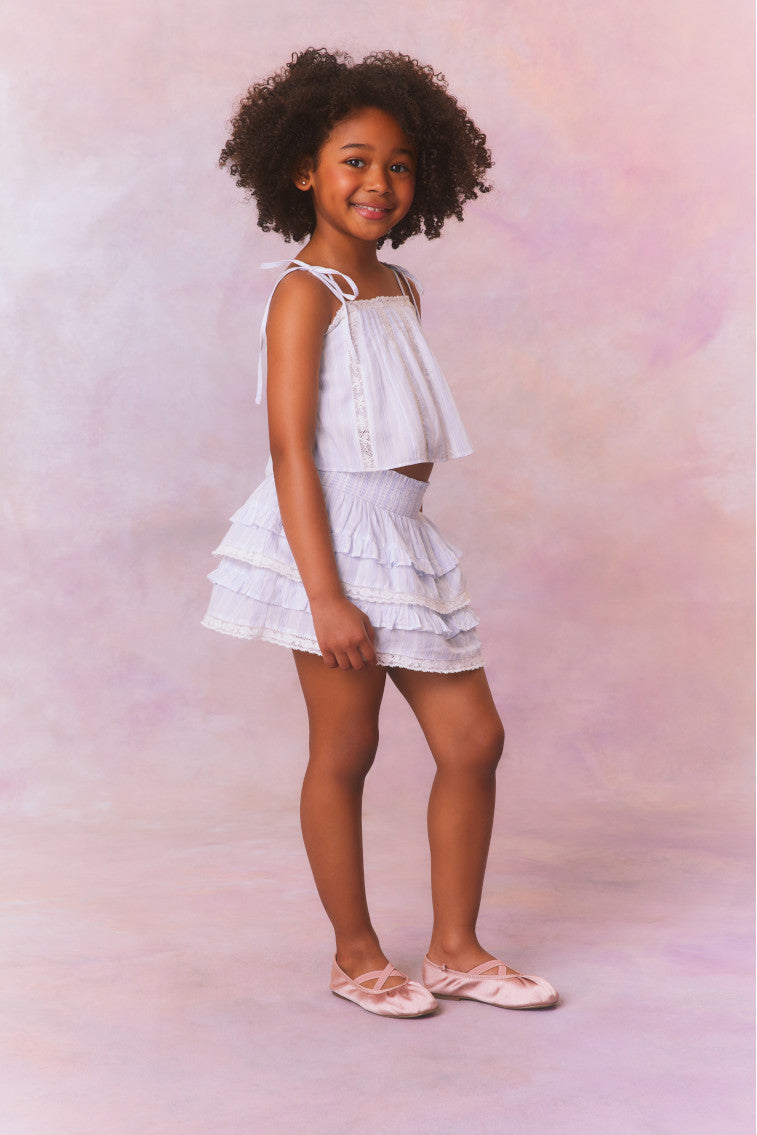 Girls Galine Cotton Stripe Top