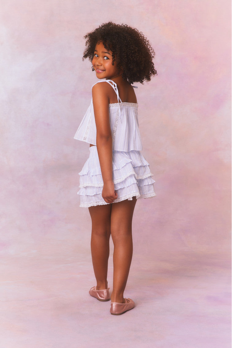 Girls Galine Cotton Stripe Top