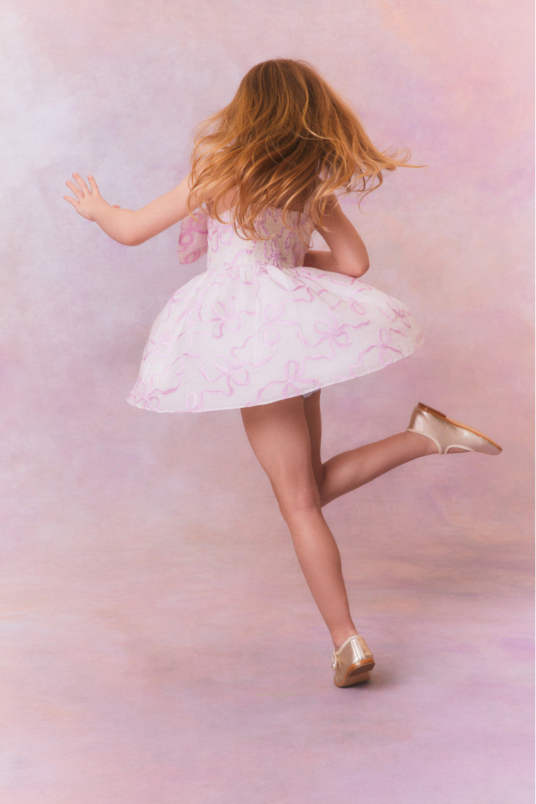 Girls Alejandra Bow Dress
