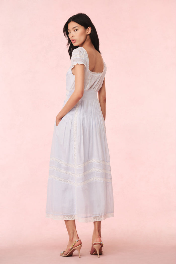 Suvi Heritage Midi Dress - PINK