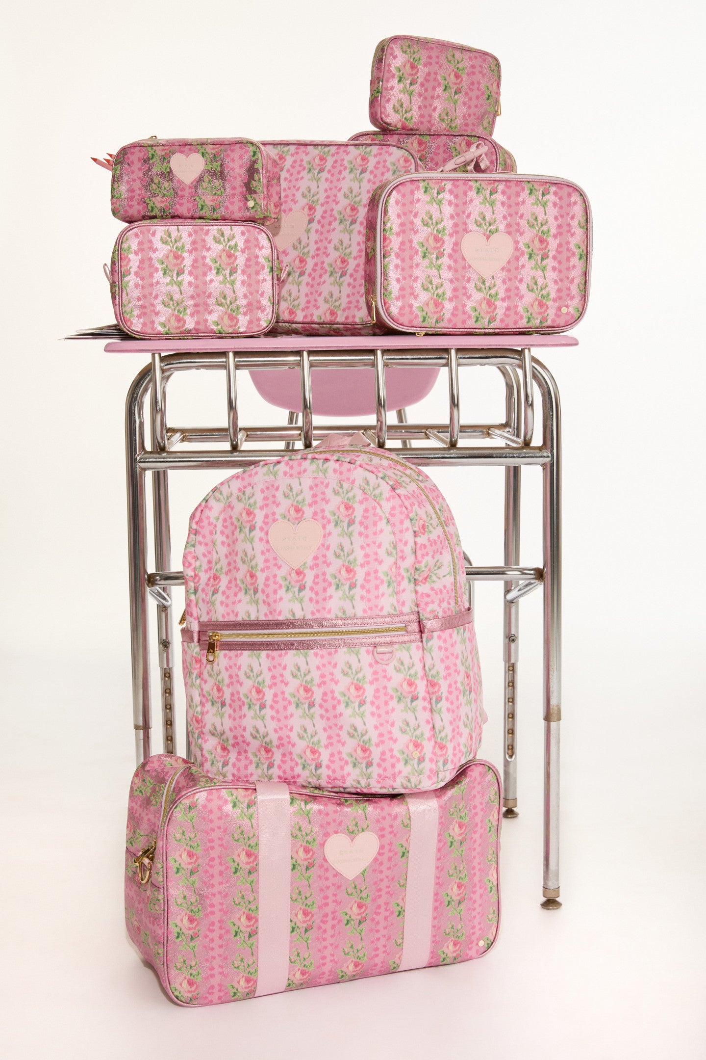 STATE x LoveShackFancy Heirloom Print Travel Pouch Set