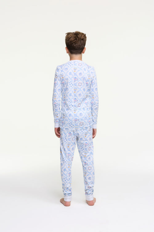 LoveShackFancy x Roller Rabbit Kids Starry Nights Lattice Pajamas