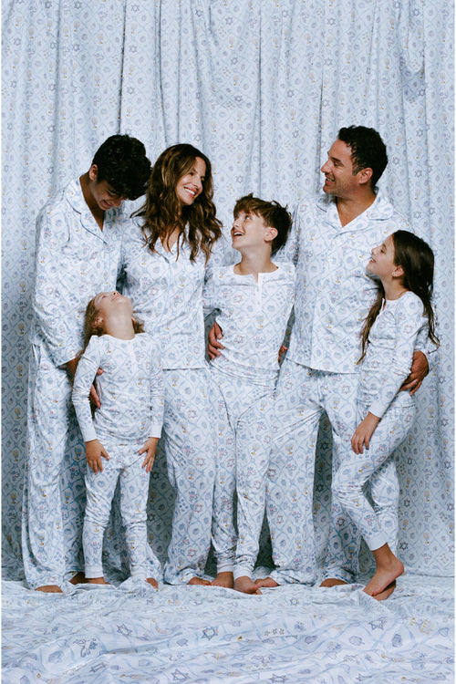 LoveShackFancy x Roller Rabbit Kids Starry Nights Lattice Pajamas