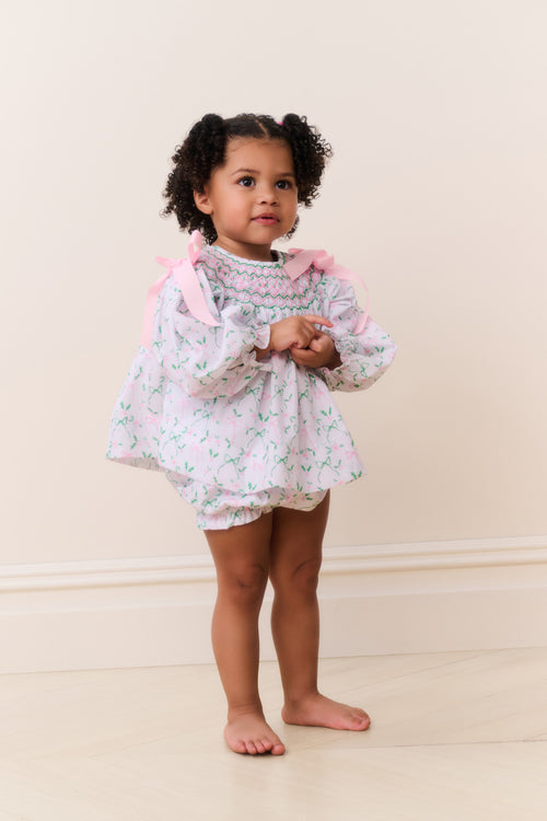 Cecil & Lou Baby Smocked Holiday Set