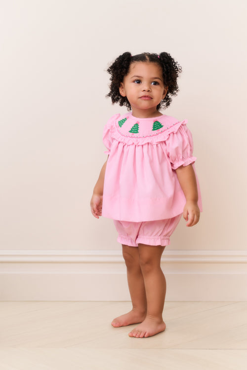 Cecil & Lou Baby Smocked Christmas Tree Set